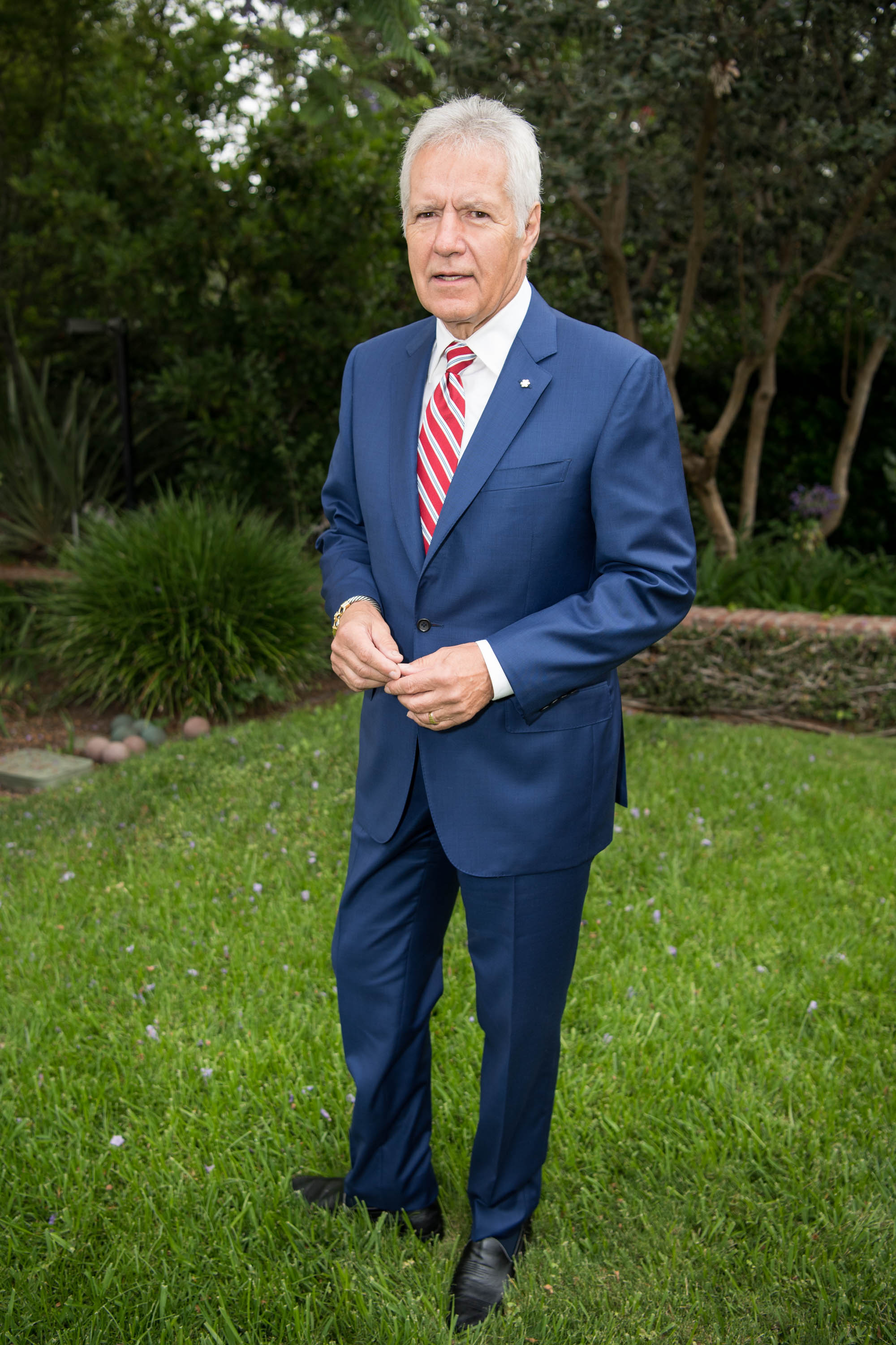 Alex Trebek at the 150th anniversary of Canada's Confederation at the Official Residence of Canada on June 30, 2017 in Los Angeles, California | Source: Getty Images