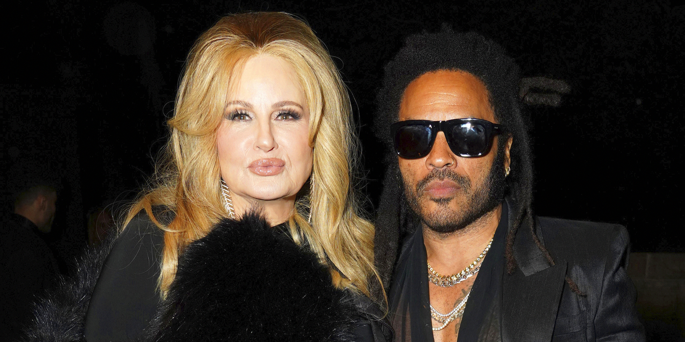 Jennifer Coolidge and Lenny Kravitz on Friday, March 10, 2023. | Source: Getty Images