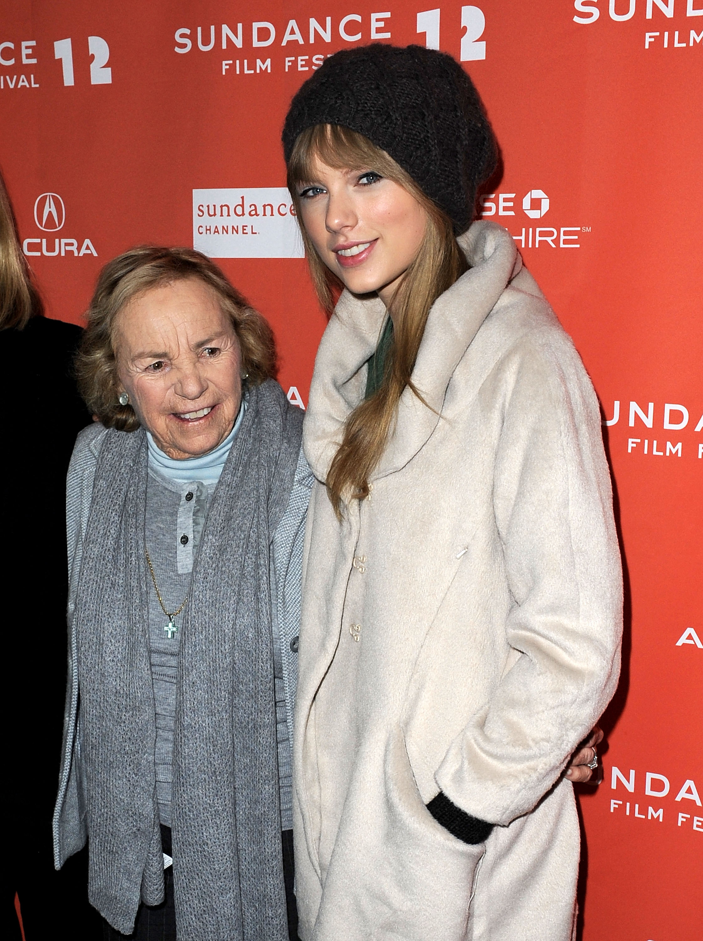 Ethel Kennedy and Taylor Swift at the premiere of "Ethel" during the 2012 Sundance Film Festival in Park City, Utah on January 20, 2012 | Source: Getty Images