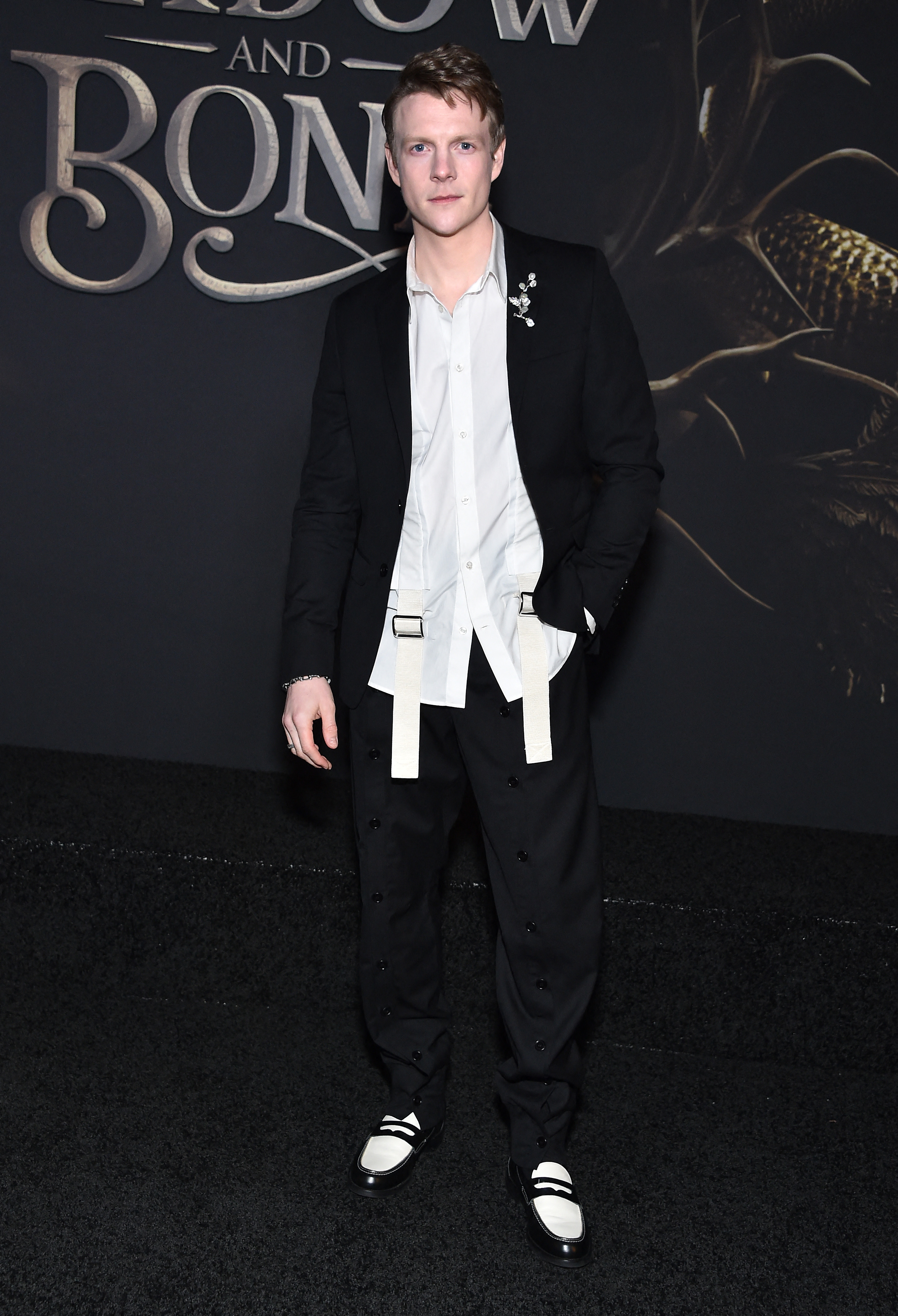 Patrick Gibson arrives for "Shadow And Bone" Season 2 premiere at the Tudum Theatre on March 9, 2023, in Los Angeles, California | Source: Getty Images