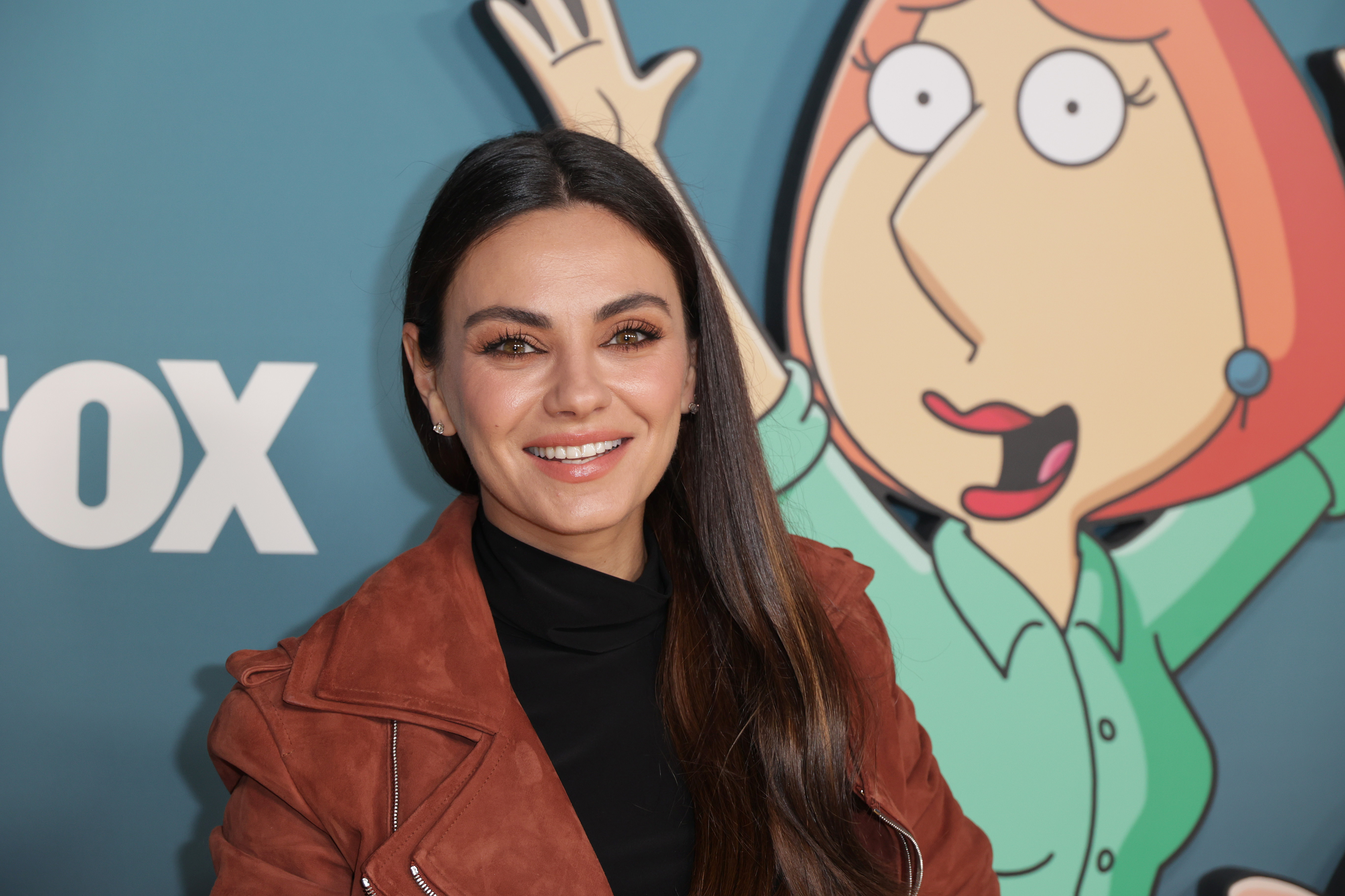 Mila Kunis at the Fox's "Family Guy" 400th Episode Celebration at Fox Studio Lot on November 12, 2022, in Los Angeles, California. | Source: Getty Images
