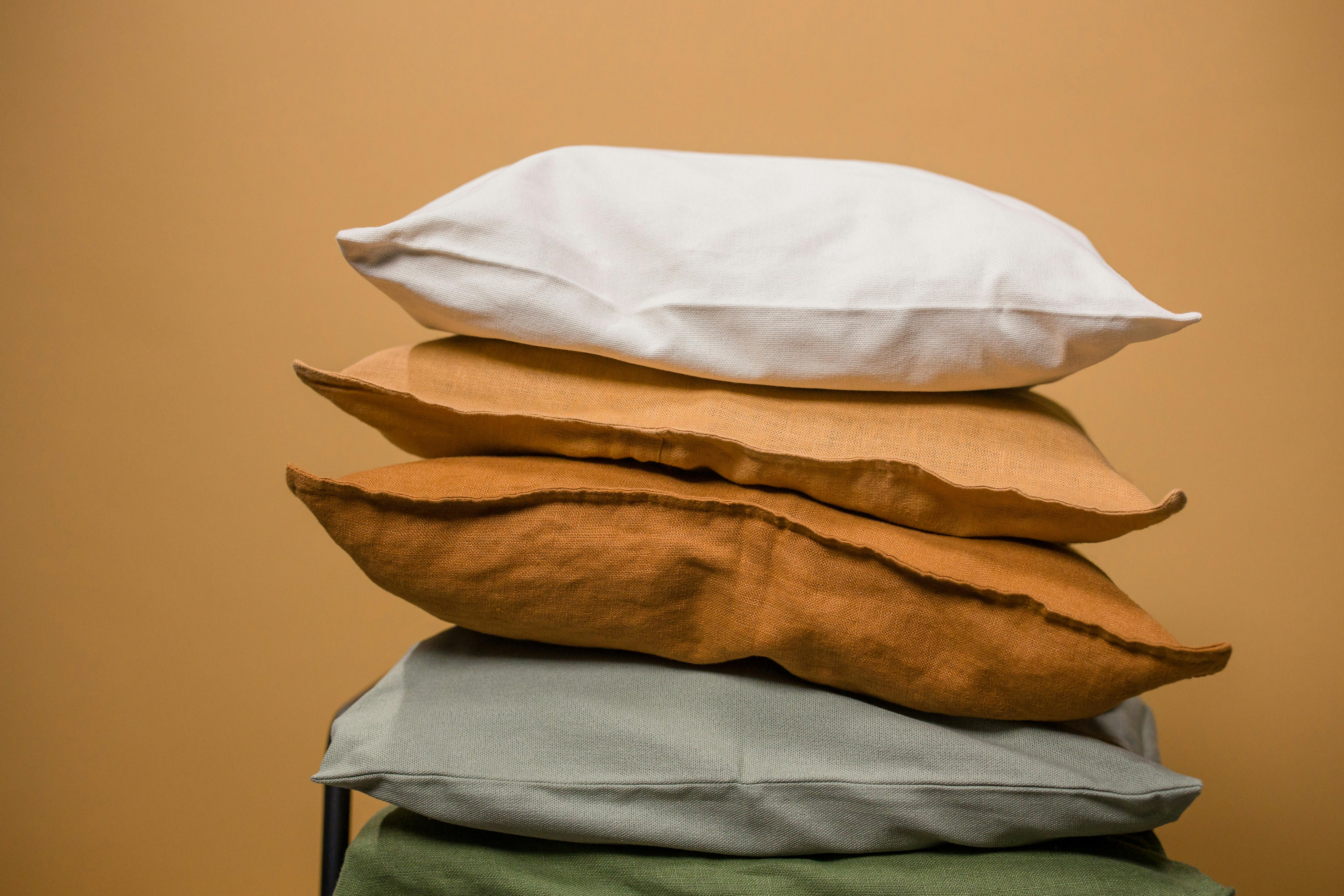Stacked pillows | Source: Pexels
