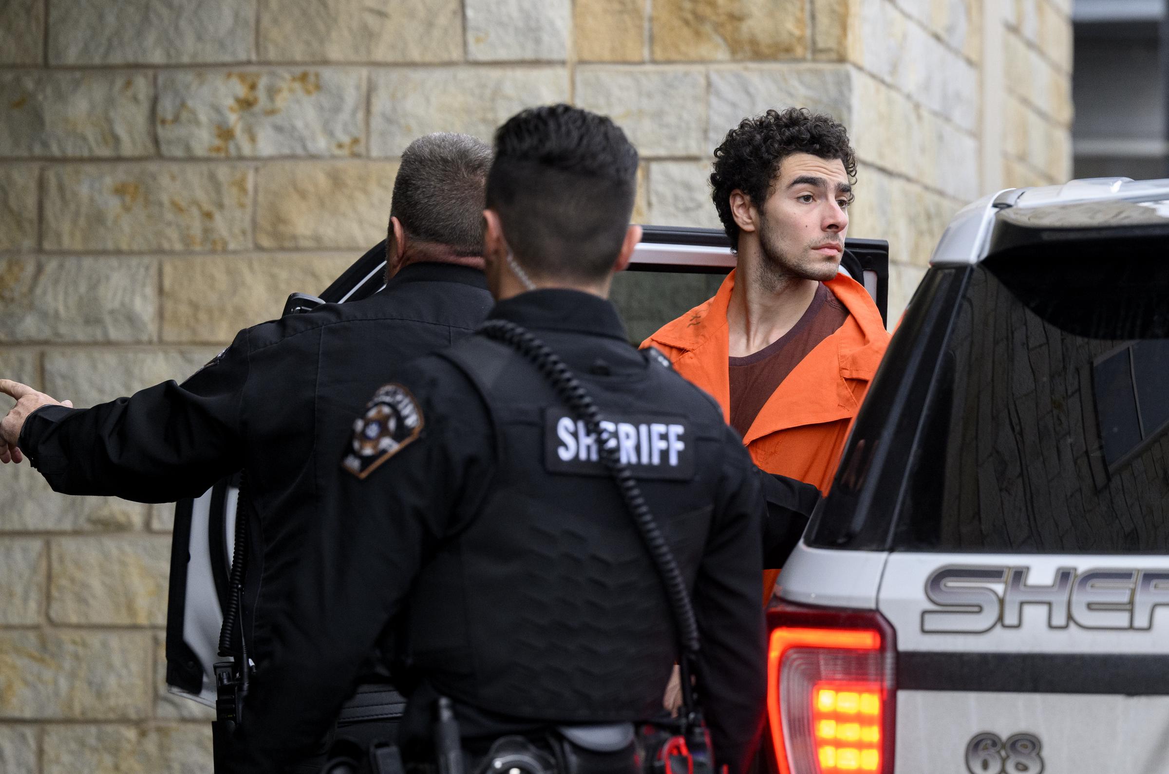 Luigi Mangione is led into the Blair County Courthouse for an extradition hearing in Hollidaysburg, Pennsylvania, on December 10, 2024 | Source: Getty Images