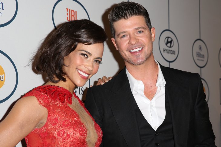 Happier Times: Paula Patton and Robin Thicke at The Beverly Hilton Hotel in Beverly Hills on January 25, 2014. | Photo: Getty Images
