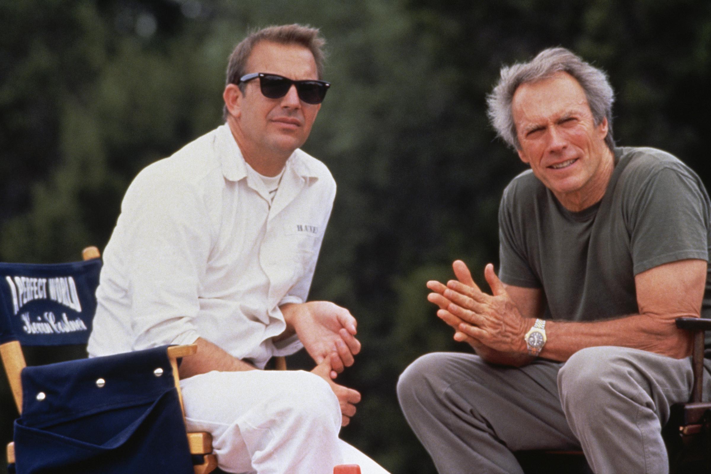 "A Perfect World" brought Clint Eastwood and Kevin Costner together in 1993, with Eastwood directing and co-starring opposite Costner. Decades later, Scott Eastwood revealed that the production allegedly included a memorable behind-the-scenes clash. | Source: Getty Images