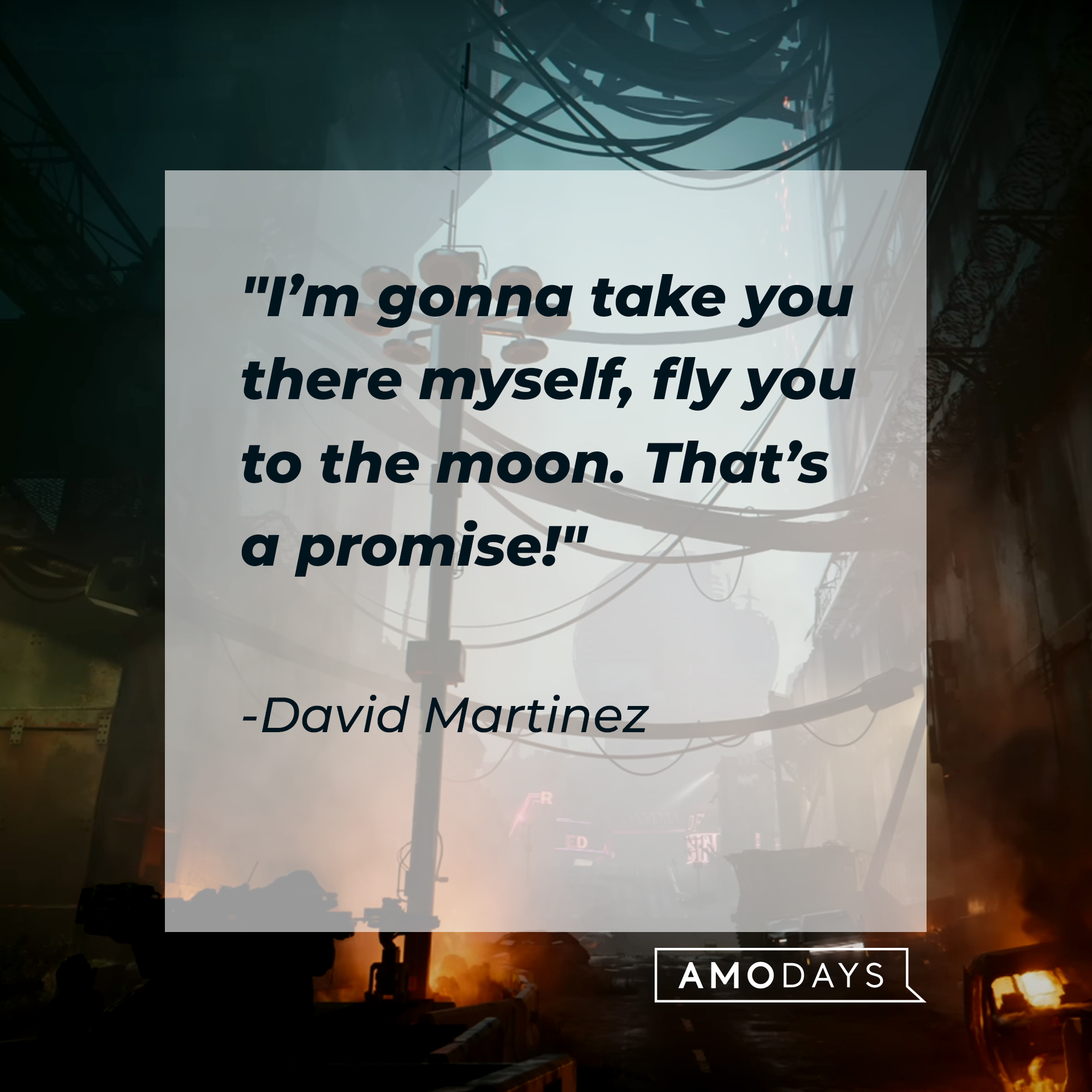 David Martinez’ quote: "Besides you, I got nothing left. But you still have a dream to stick around for. I need you to see it through. | Source: Youtube.com/CyberpunkGame