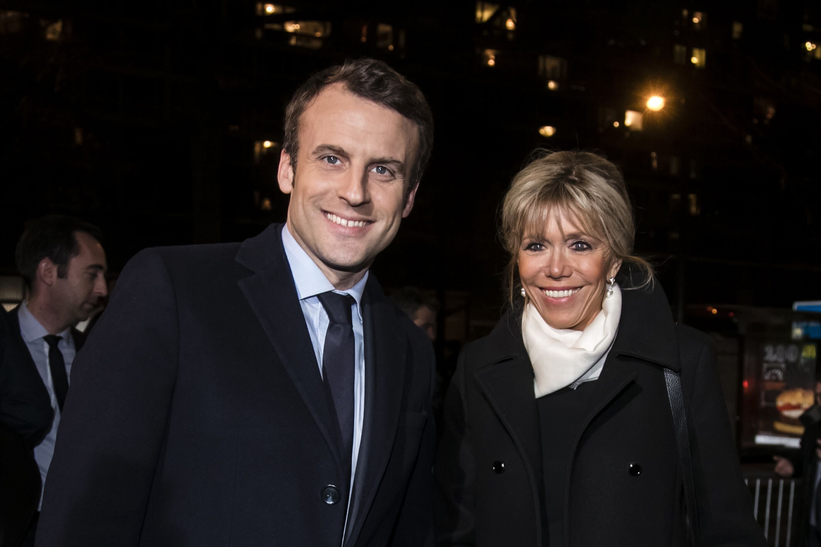 Emmanuel Macron et son épouse Brigitte Trogneux assistent au dîner traditionnel du Crif, à l'hôtel Pullman à Montparnasse à Paris, France. | Photo : Getty Images