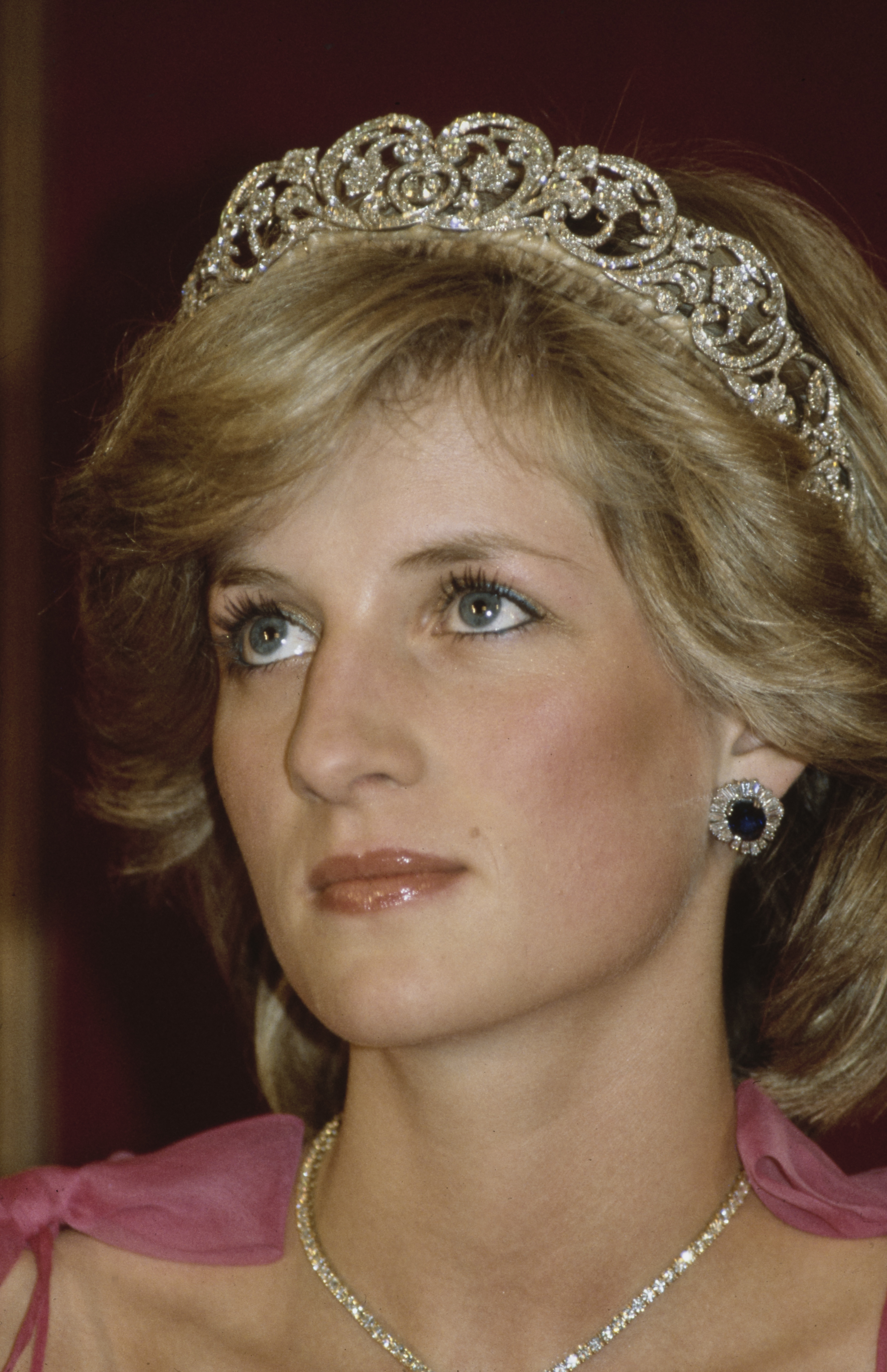 Princess Diana wearing the Spencer diamond tiara in Brisbane, Australia, April 11, 1983 | Source: Getty Ia