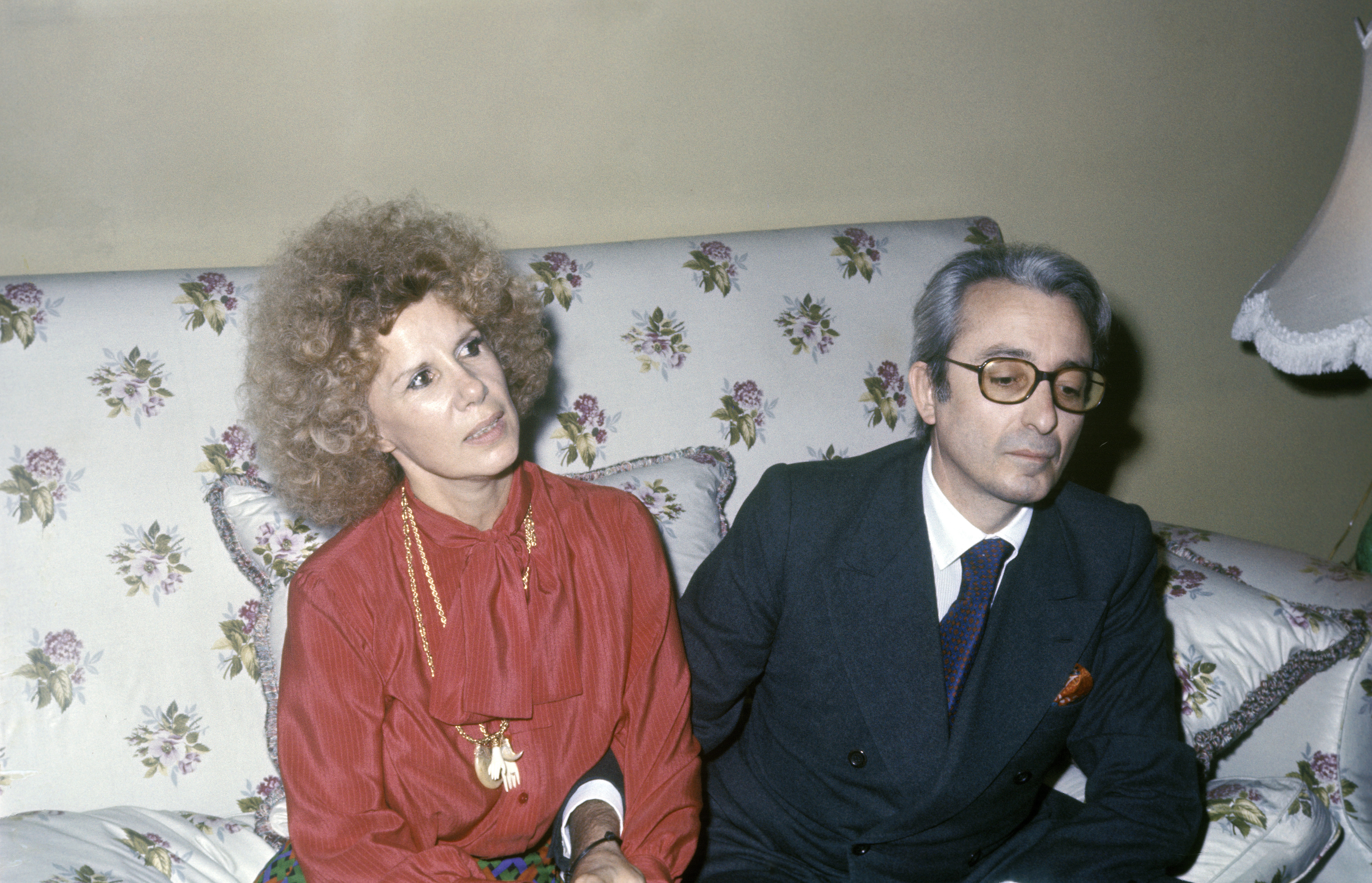 The Duchess of Alba, Maria del Rosario Cayetana Fitz-James Stuart and Jesus Aguirre in 1973. | Source: Getty Images
