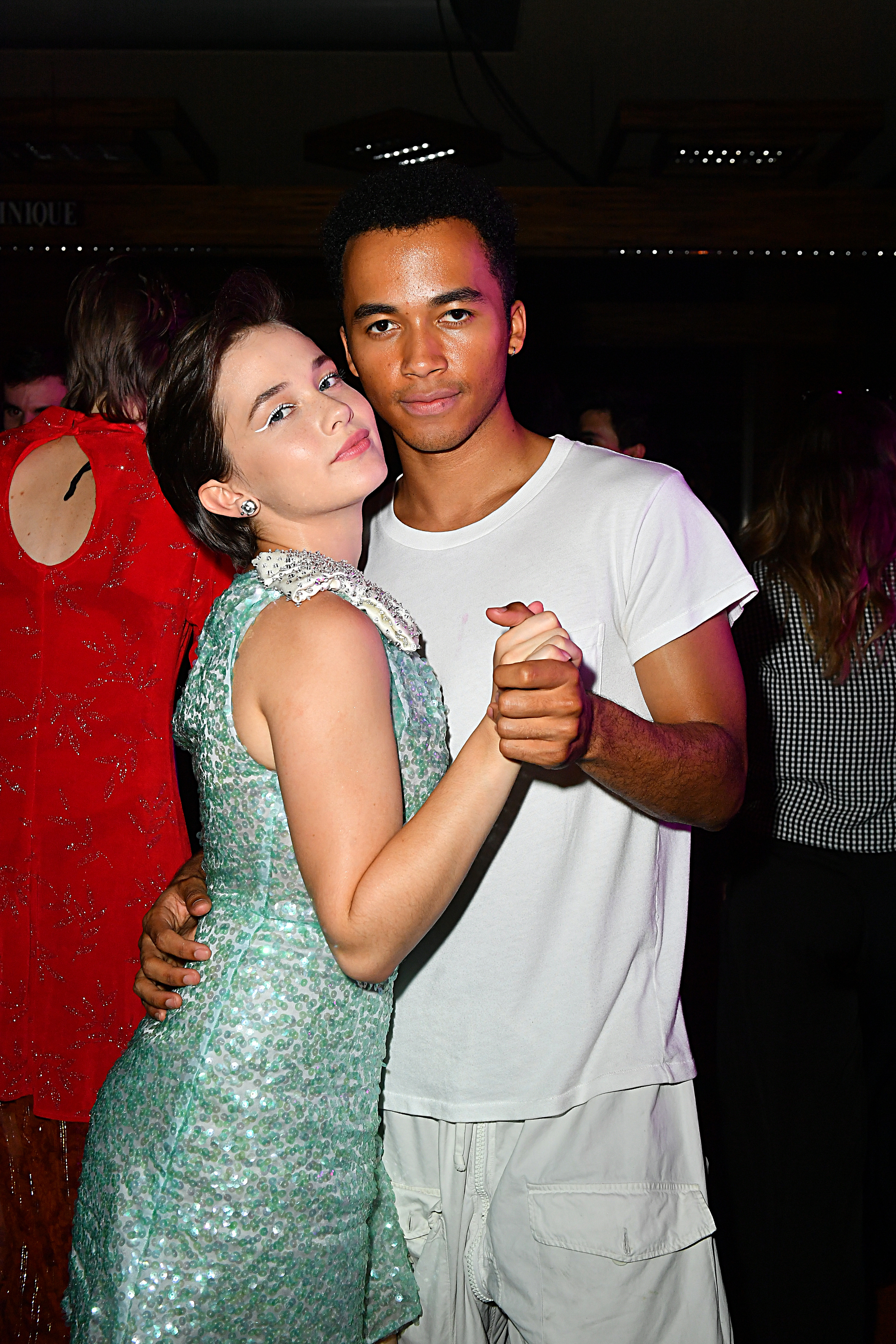 Cailee Spaeny and Raymond Alexander Cham Jr. at a Miu Miu Club event on June 29, 2019, in Paris, France. | Source: Getty Images