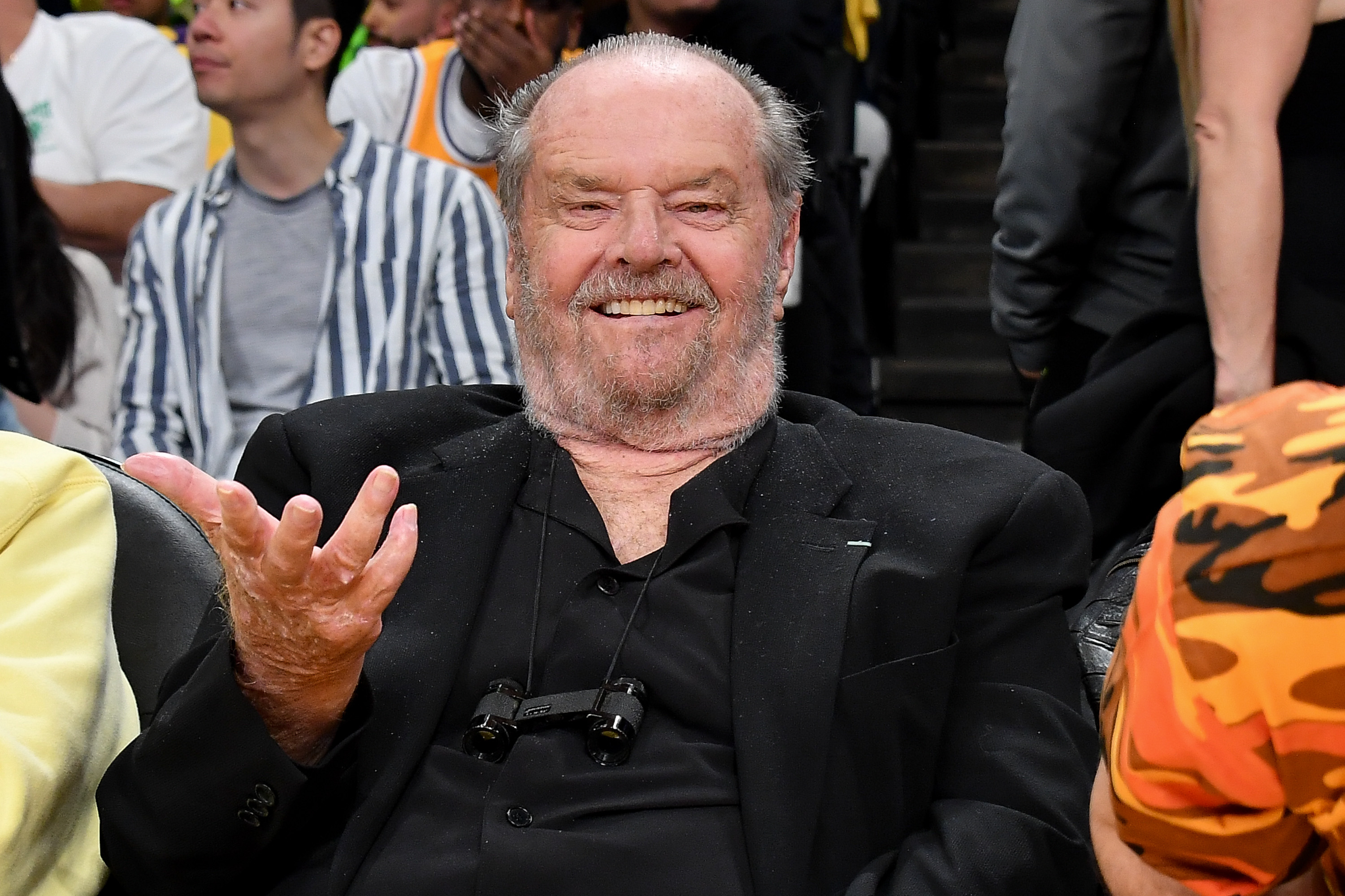 Jack Nicholson at a basketball game on May 8, 2023 in Los Angeles, California | Source: Getty Images