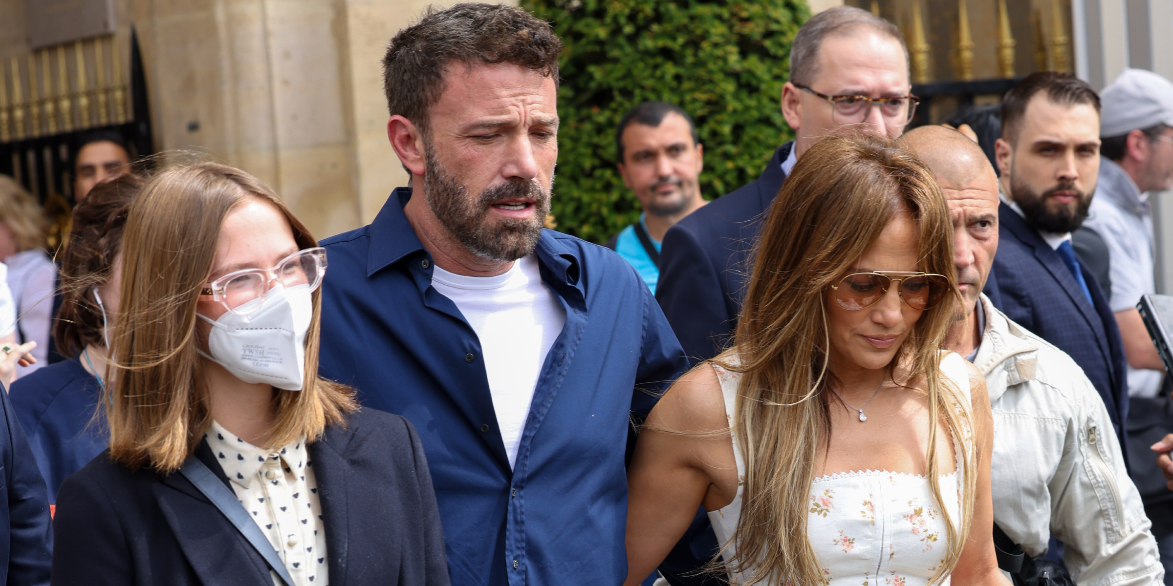 Violet y Ben Affleck, Jennifer Lopez | Fuente: Getty Images