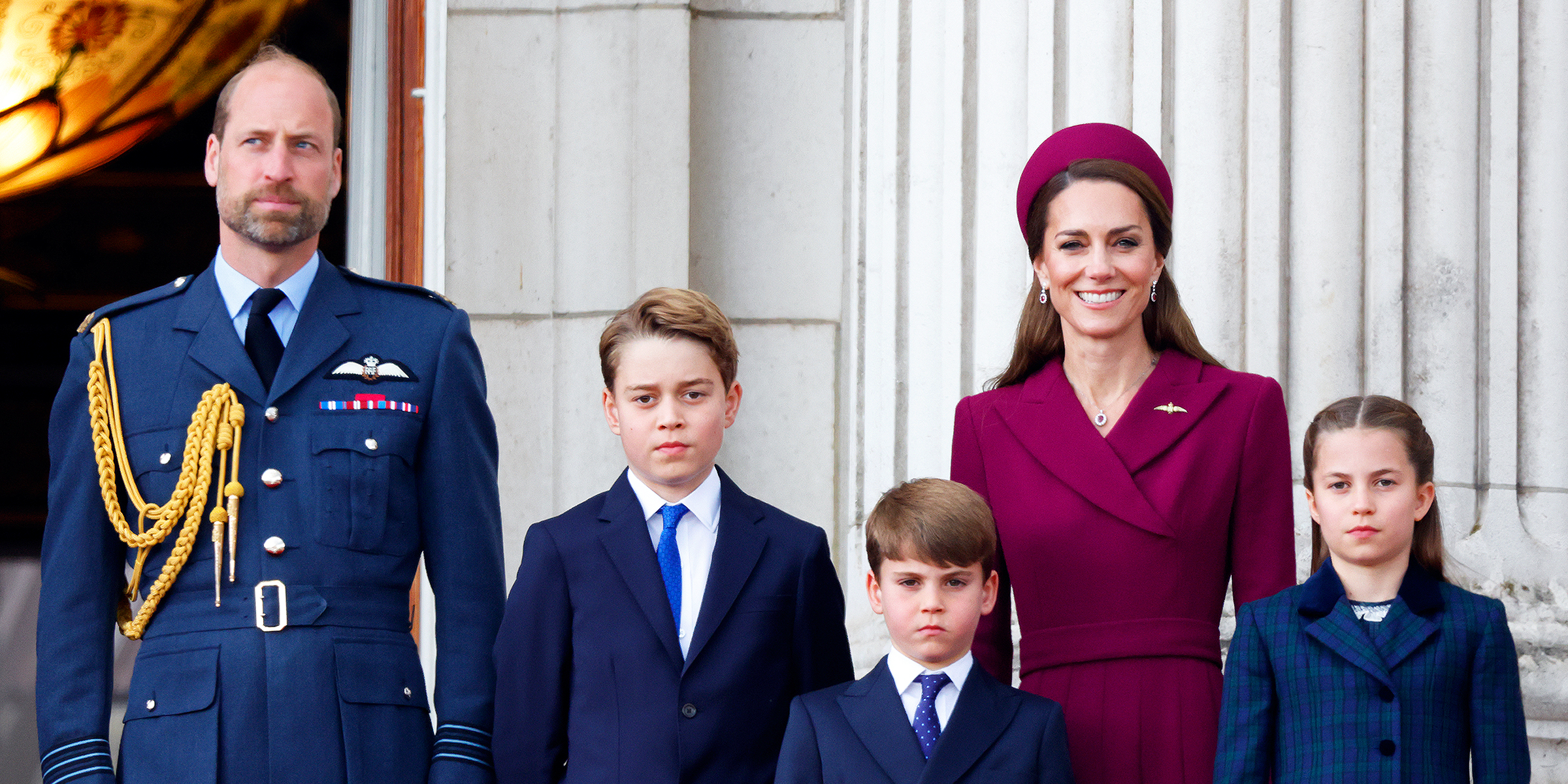 Prince William, Princess Catherine, Prince George, Prince Louis, and Princess Charlotte | Source: Getty Images