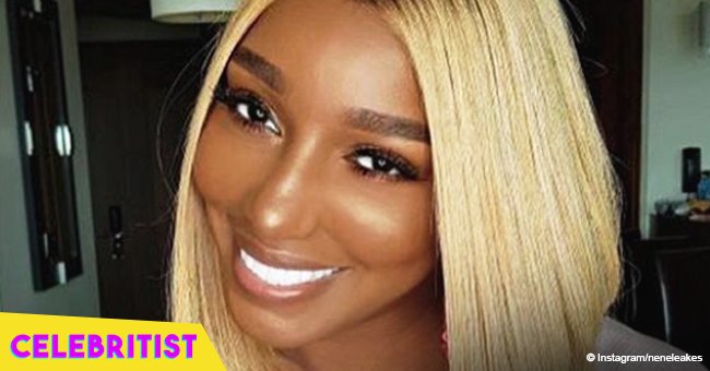 Nene Leakes shows off slimmer figure in lingerie and see-through robe with fur