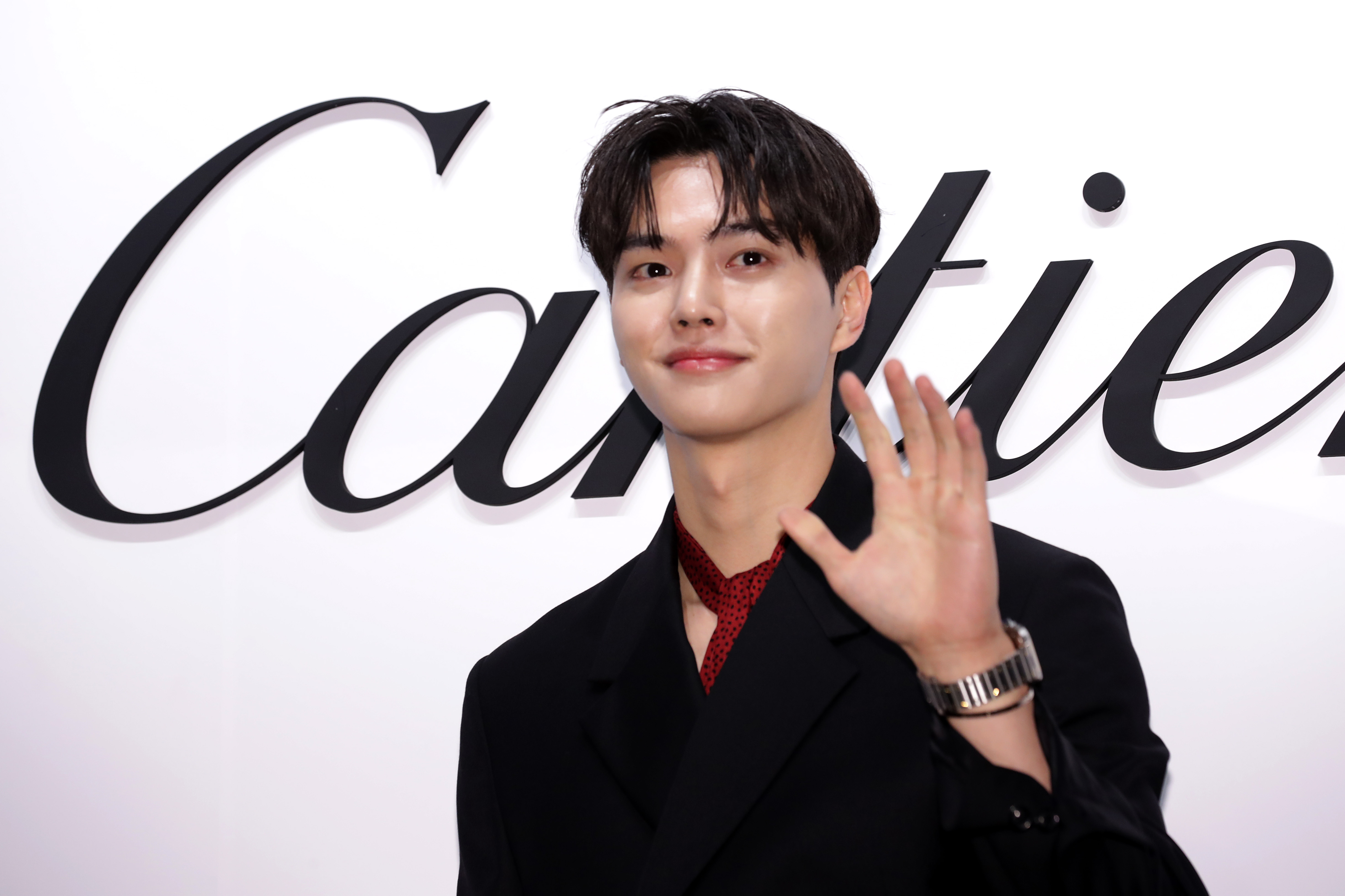 South Korean actor Song Kang attends a photocall for 'Cartier Masion Cheongdam' reopening party on October 6, 2022, in Seoul, South Korea. | Source: Getty Images