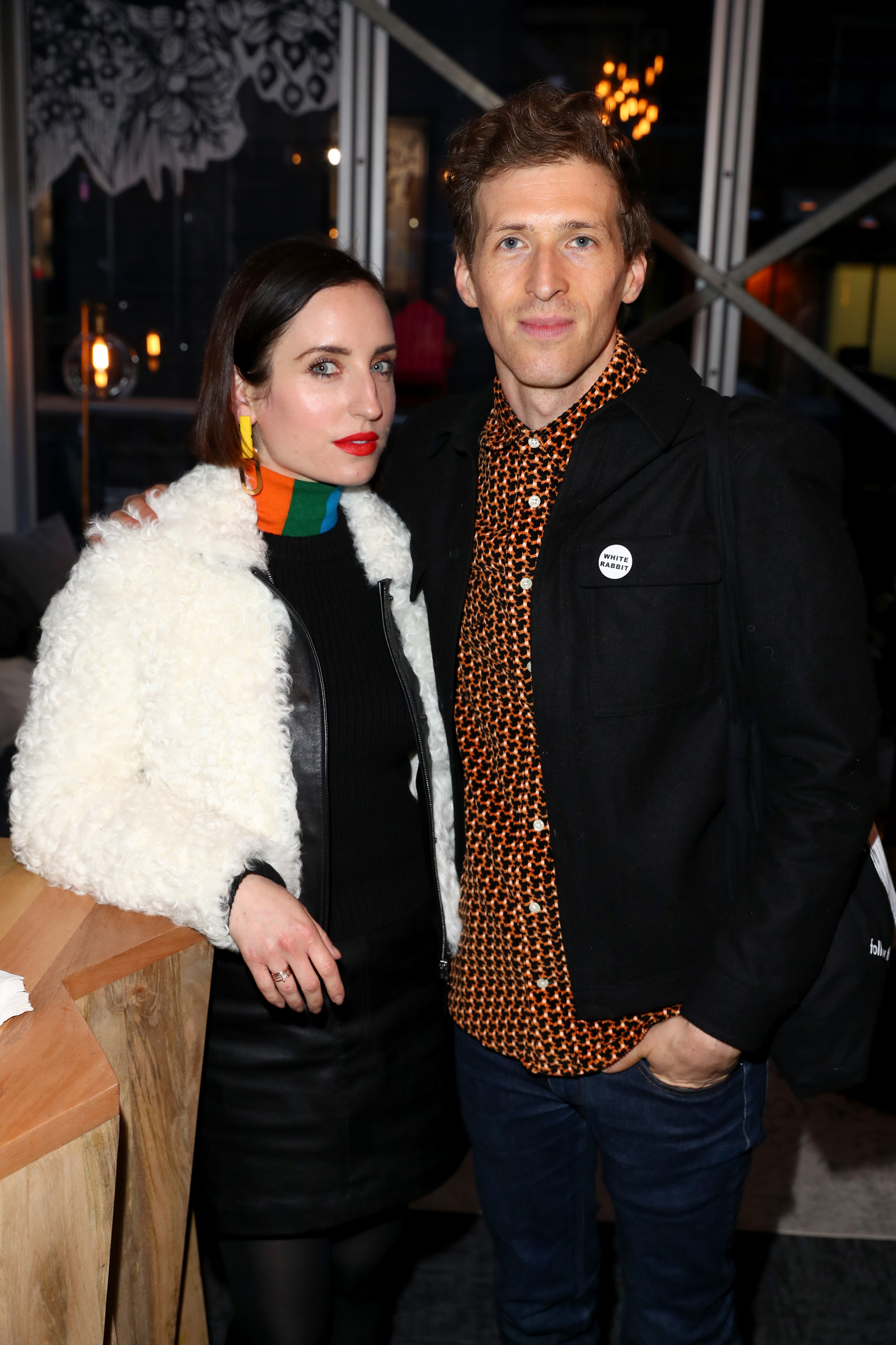 Zoe Lister-Jones and Daryl Wein at the "White Rabbit" cocktail party during the Sundance Film Festival 2018, on January 19, 2018, in Park City, Utah | Source: Getty Images