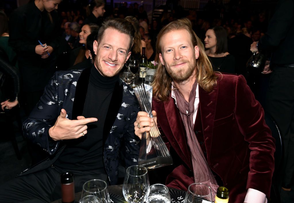 Tyler Hubbard and Brian Kelley at the 2017 CMT Artists Awards in Nashville, Tennessee | Source: Getty Images