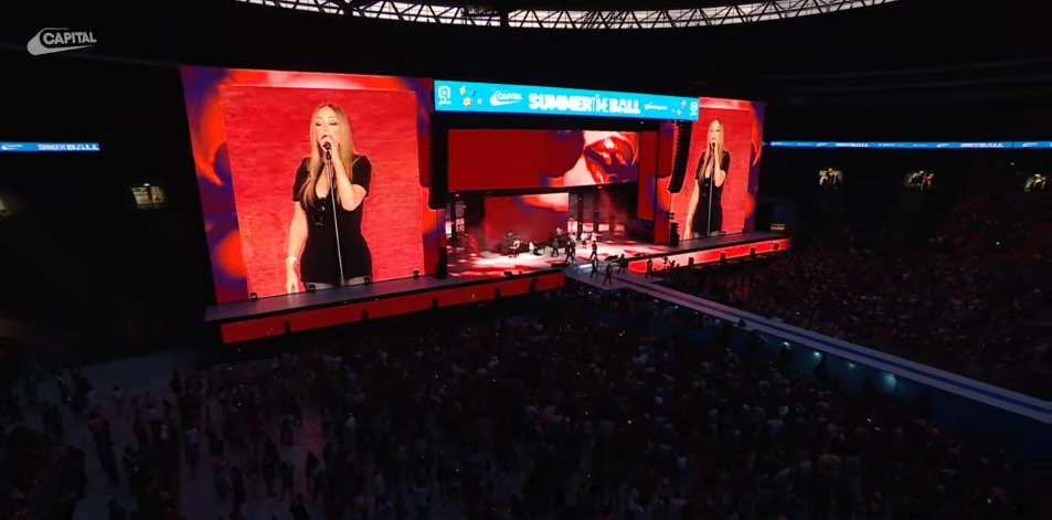 Mariah Carey performing "Type Dangerous" at Capital's Summertime Ball on June 15, 2025 | Source: Youtube/Capital FM