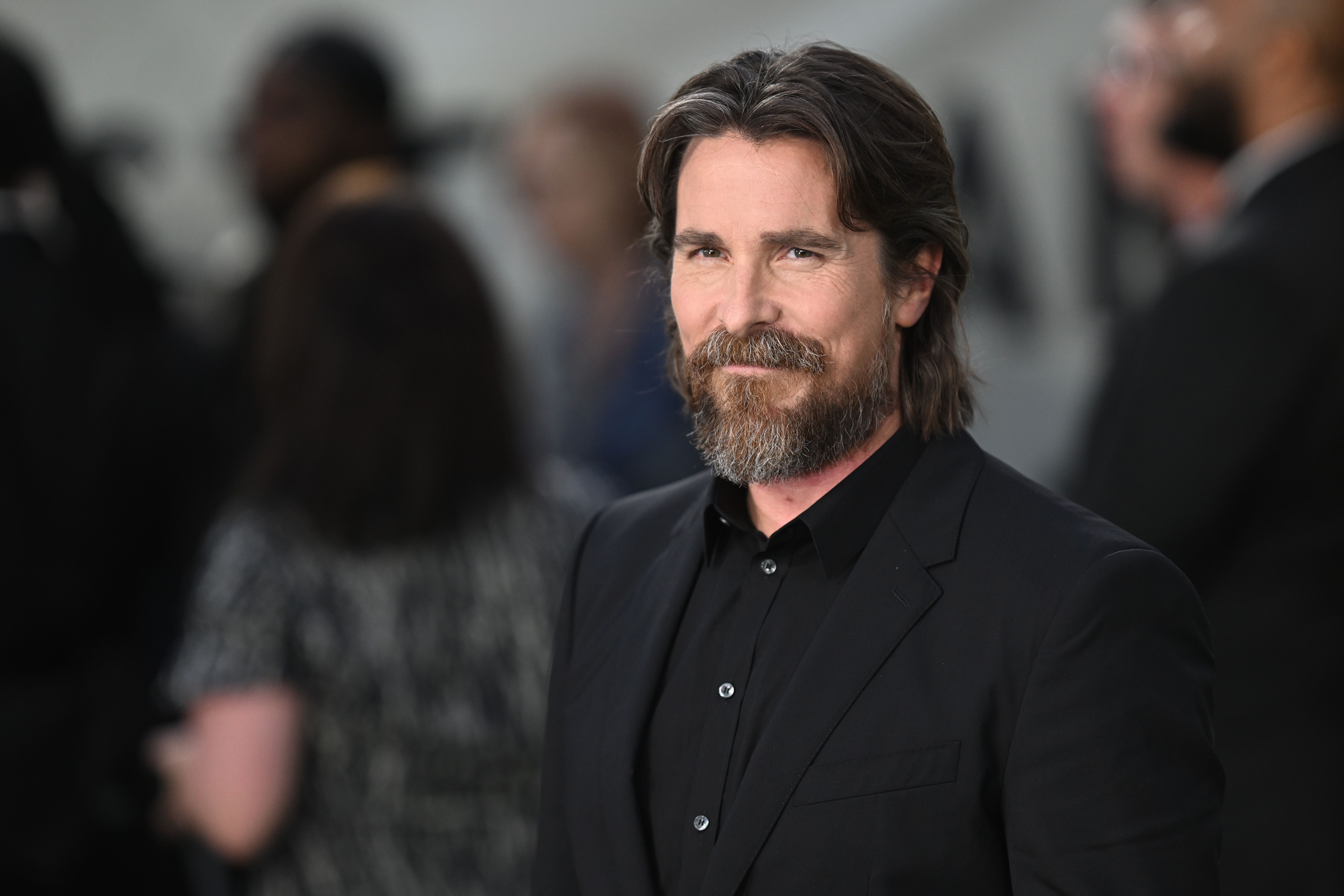 Christian Bale is photographed at the "Amsterdam" European Premiere at Odeon Luxe Leicester Square on September 21, 2022, in London, England | Source: Getty Images