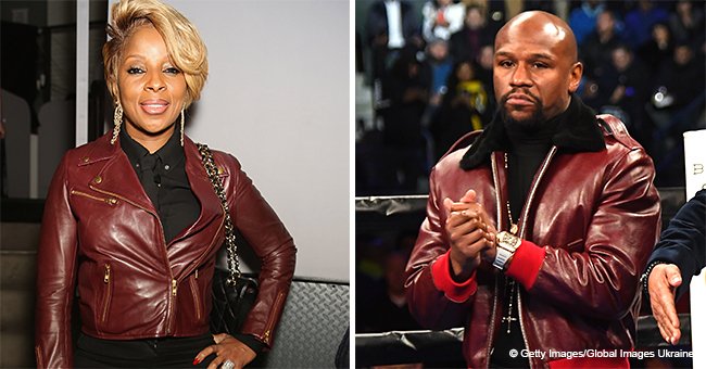 50 Cent stirs up debate with photo of Mary J Blige & Floyd Mayweather in almost identical looks