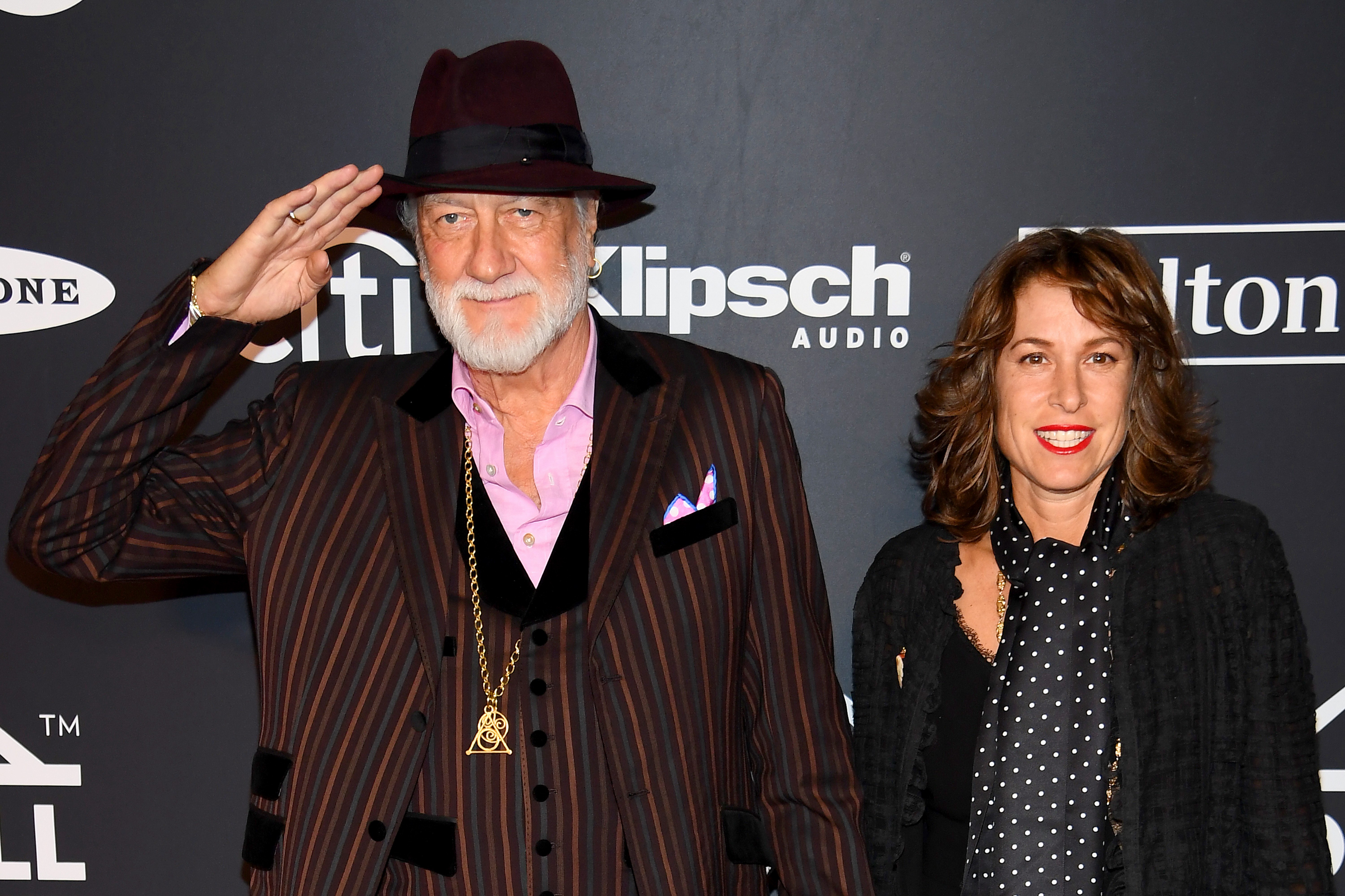 Mick Fleetwood and Lynn Frankel at Barclays Center on March 29, 2019, in New York City. | Source: Getty Images