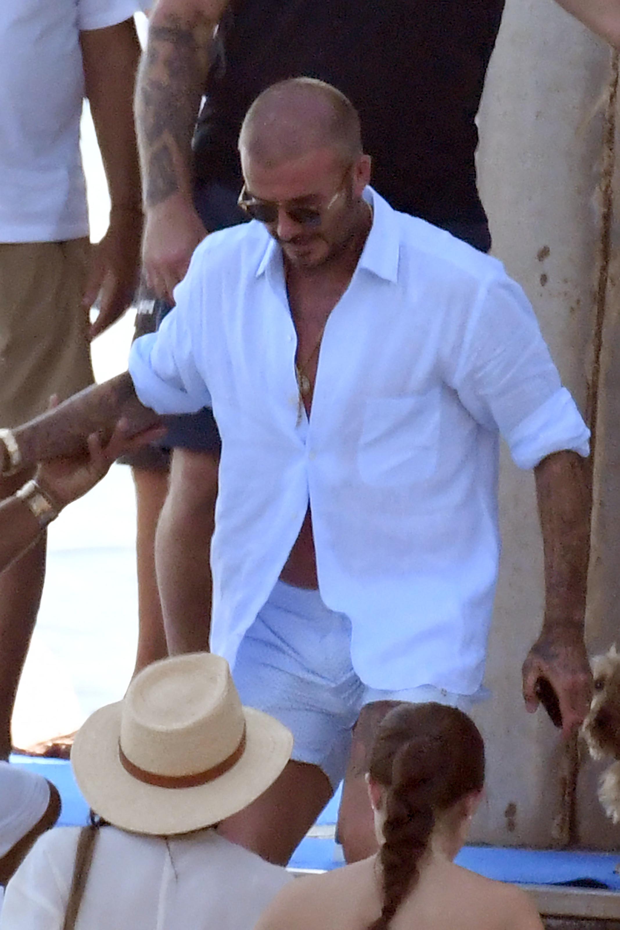 David Beckham on August 18, 2023, in Nerano, Italy. | Source: Getty Images