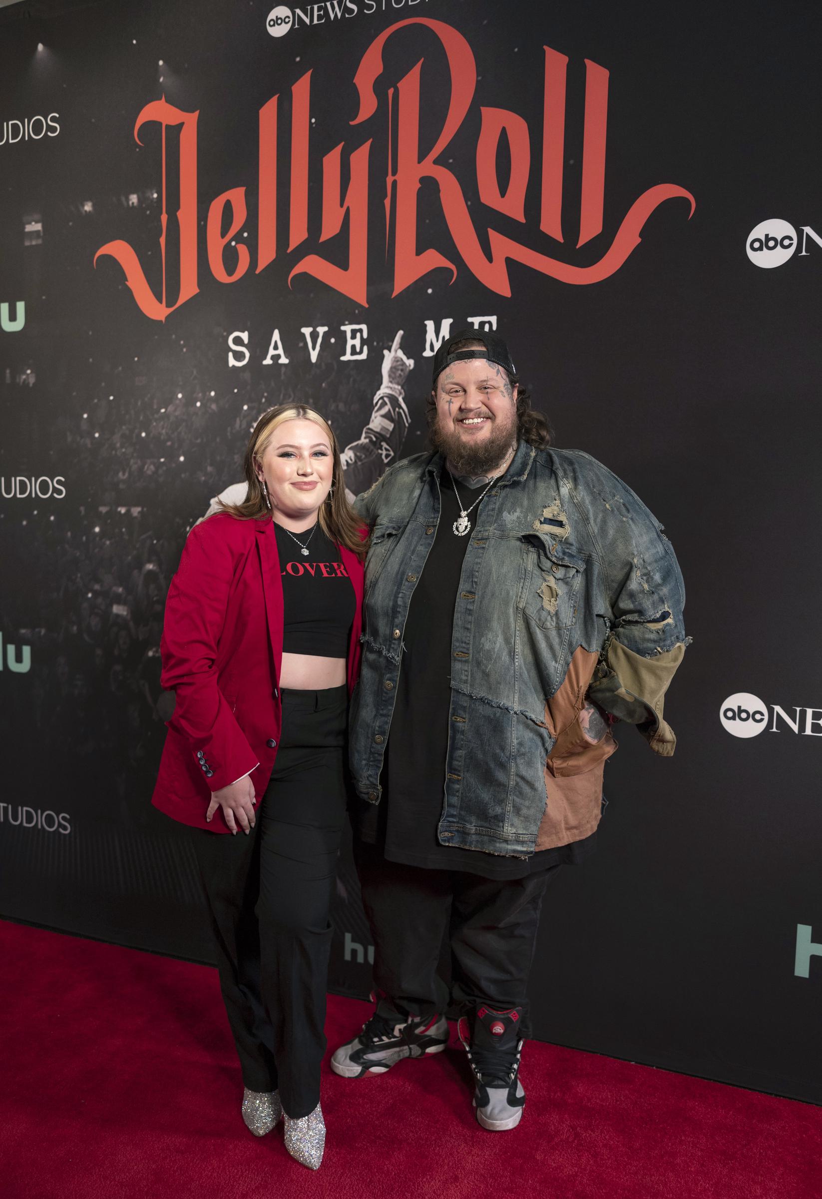 Bailee Ann and Jelly Roll attend the world premiere of the documentary "Jelly Roll: Save Me," 2023 | Source: Getty Images