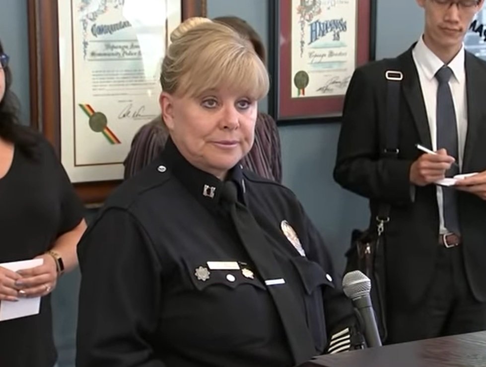 Capitana Maureen Ryan.| Fuente: YouTube/ABC 7 Capitana Maureen Ryan.| Fuente: YouTube/ABC 7