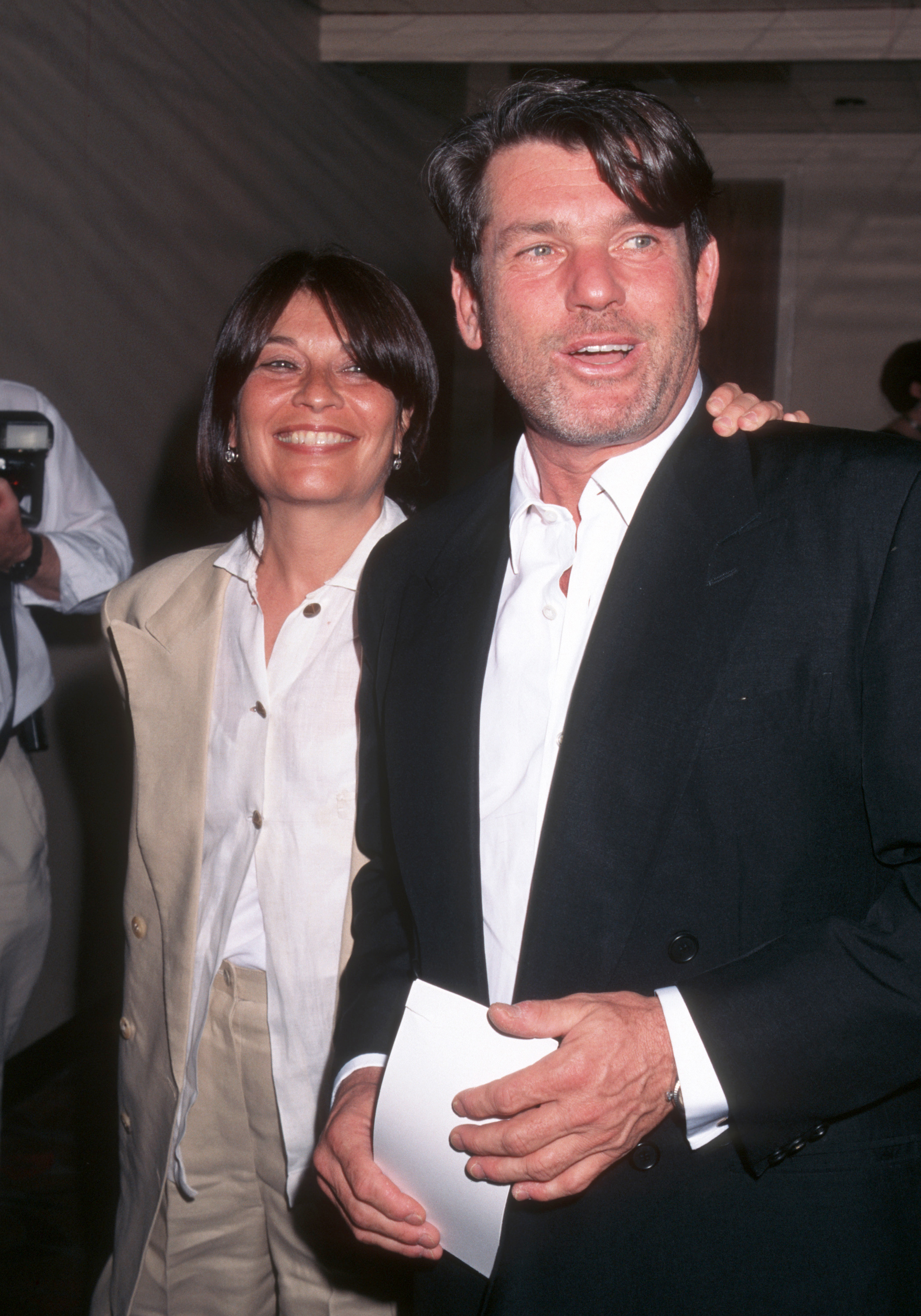 Jane Schindelheim and Jann Wenner during the "Fear and Loathing in Las Vegas" New York City Premiere at Sony Theater on May 19, 1998, in New York City. | Source: Getty Images