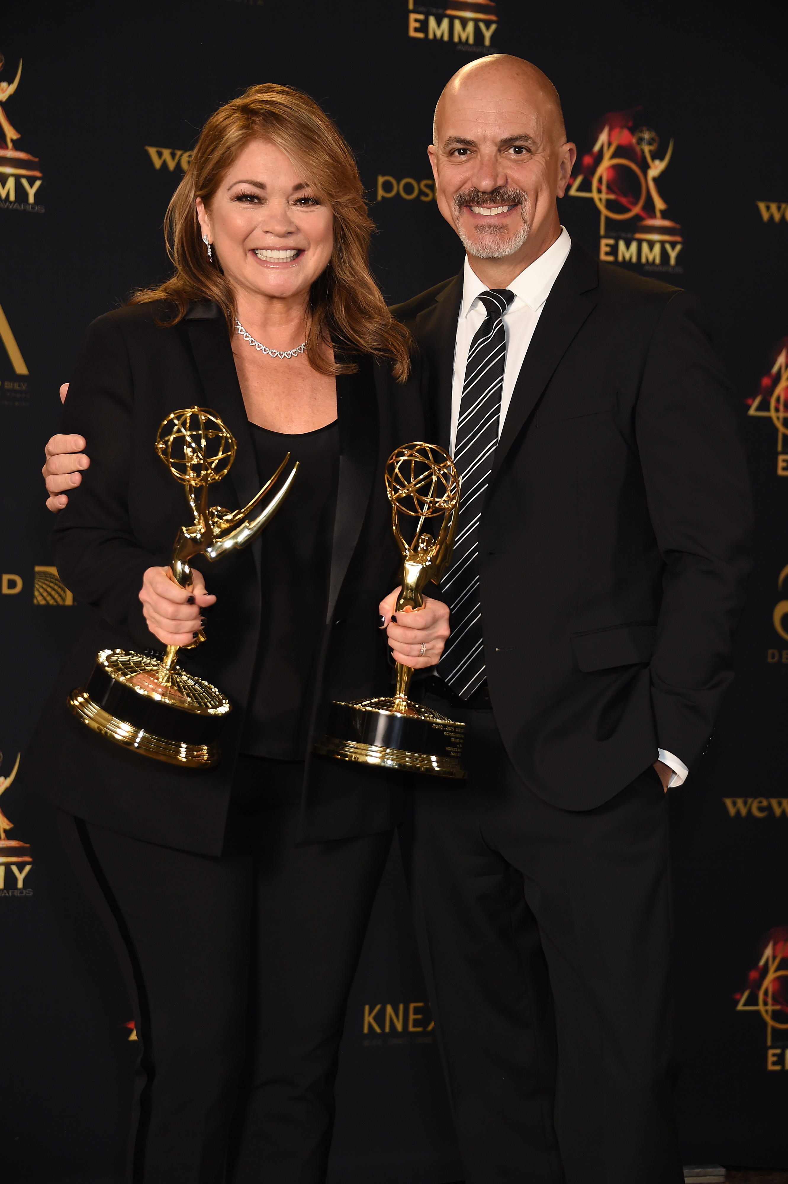 Valerie Bertinelli and then-husand Tom Vitale attend the 46th annual Daytime Emmy Awards at Pasadena Civic Center on May 05, 2019 | Source: Getty Images