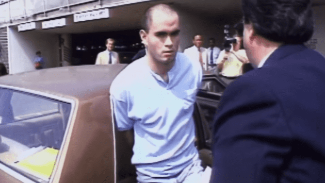 Robert John Bardo arrested circa July 1989 | Photo: YouTube/Grunge
