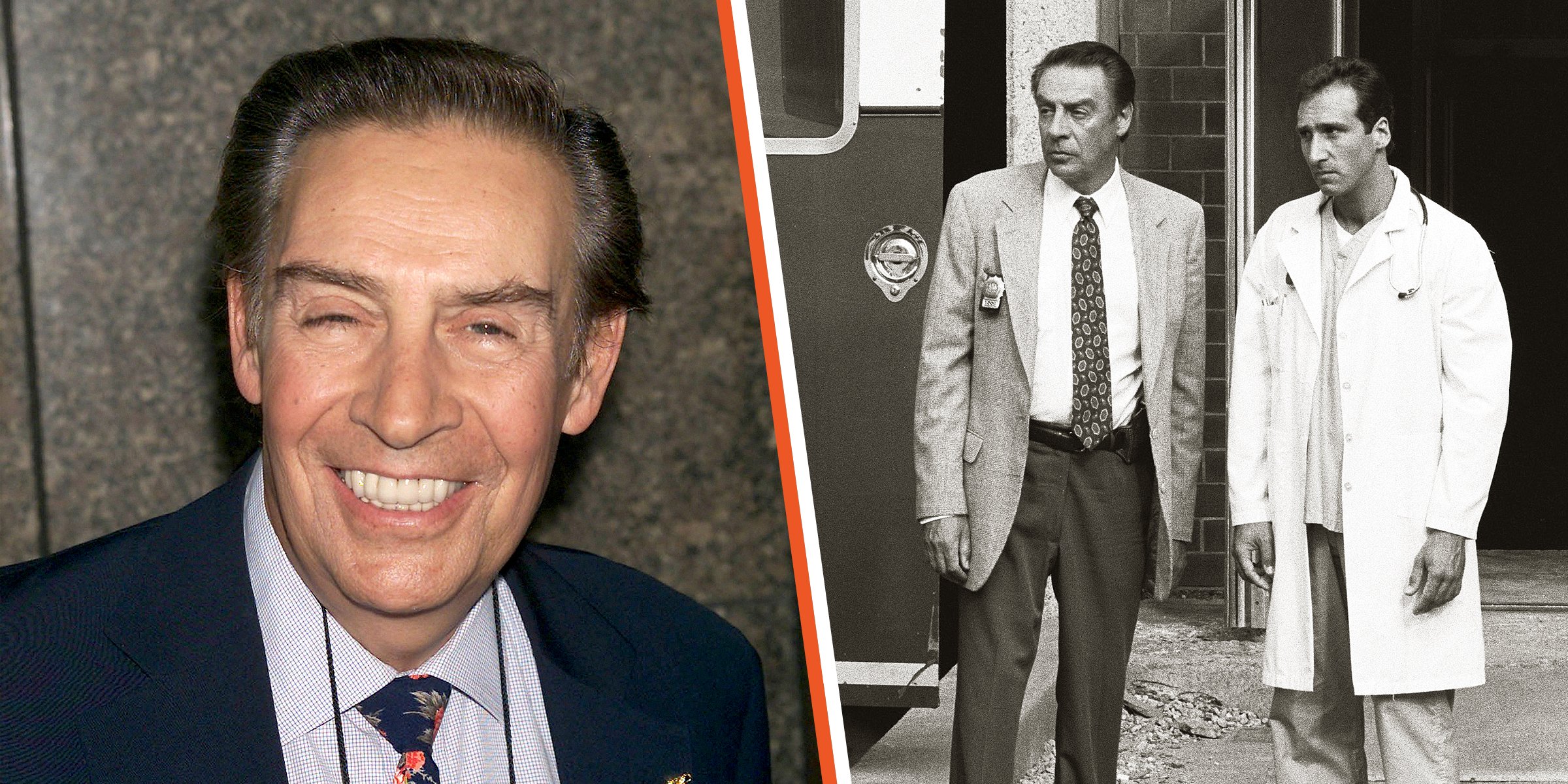 Jerry Orbach, 2001 | Jerry Orbach and Mitchell Greenberg, 1994 | Source: Getty Images