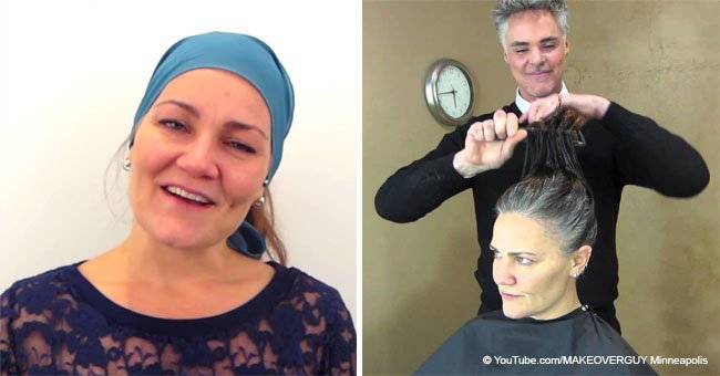 Woman tires of her gray hair and gets an unbelievable hairstyle transformation