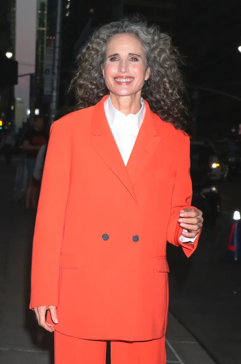 Andie MacDowell le 21 octobre 2021 à New York City | Source : Getty Images