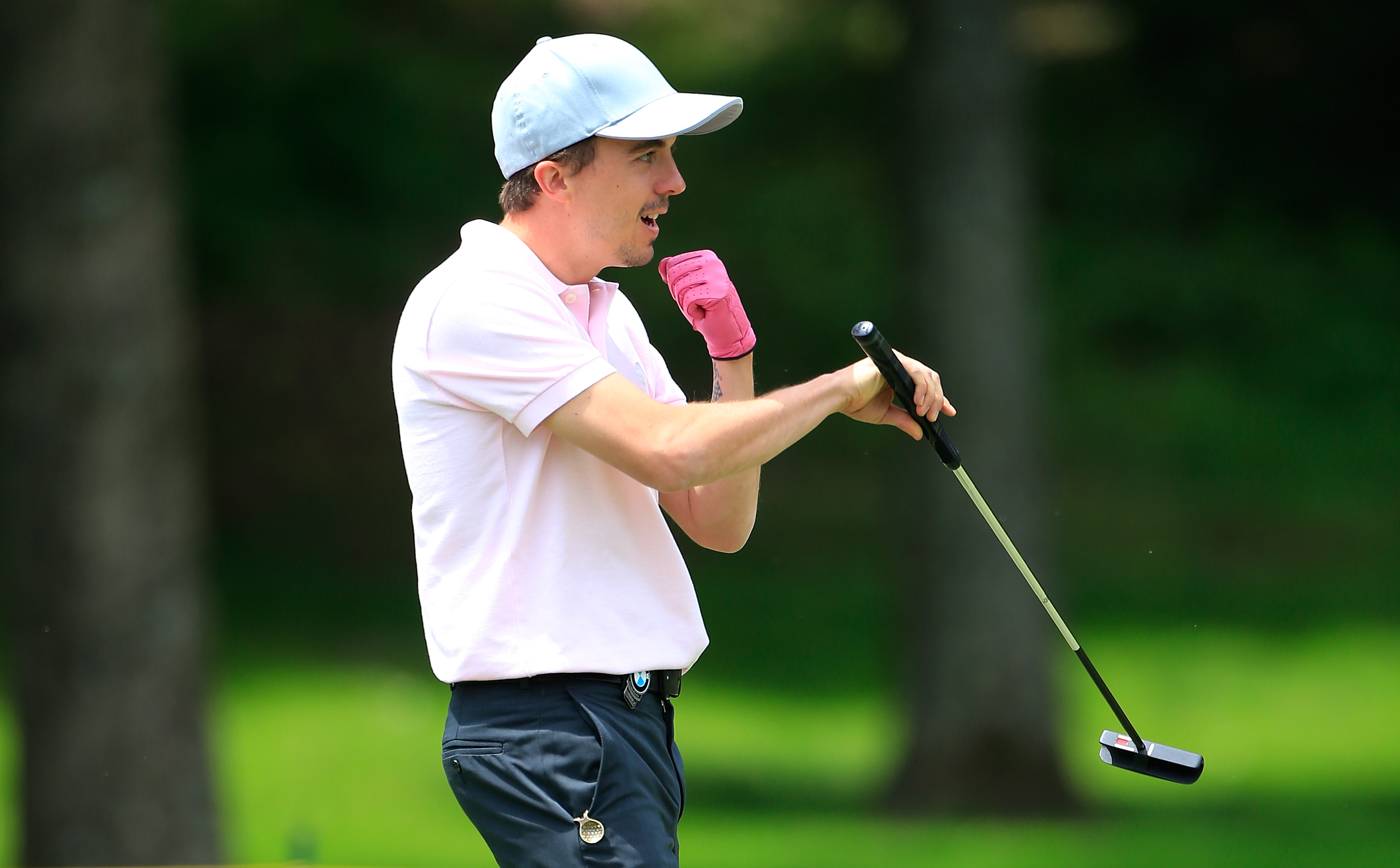 Frankie Muniz plays golf at the Thornblade Club on May 17, 2014 in Greer, South Carolina | Source: Getty Images