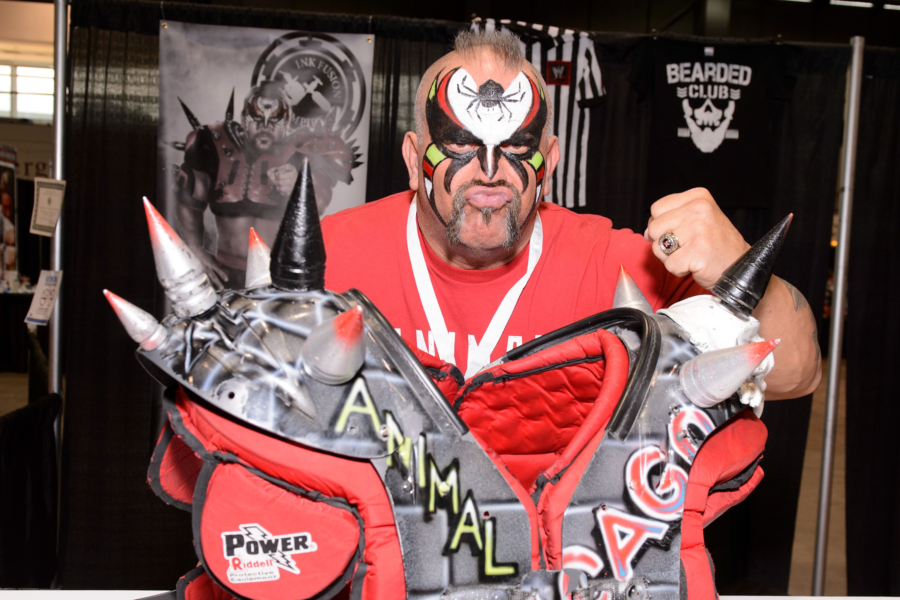 Joe Laurinaitis aka Road Warrior Animal at the C2E2 Chicago Comic and Entertainment Expo at McCormick Place on April 24, 2015 | Photo: Getty Images