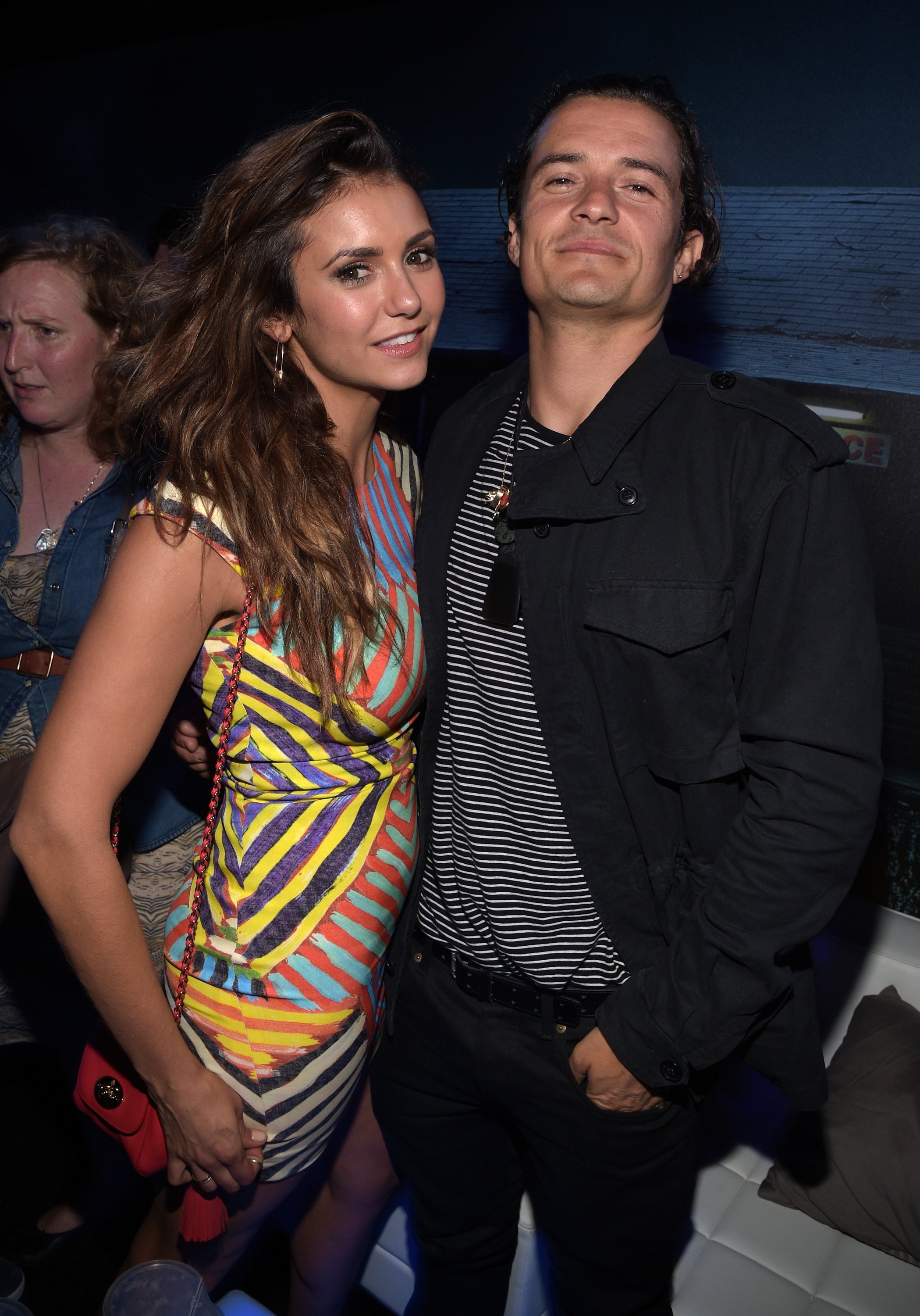 Nina Dobrev and Orlando Bloom attend the Playboy and A&E Bates Motel event at Comic-Con on July 25, 2014, in San Diego, California. | Source: Getty Images