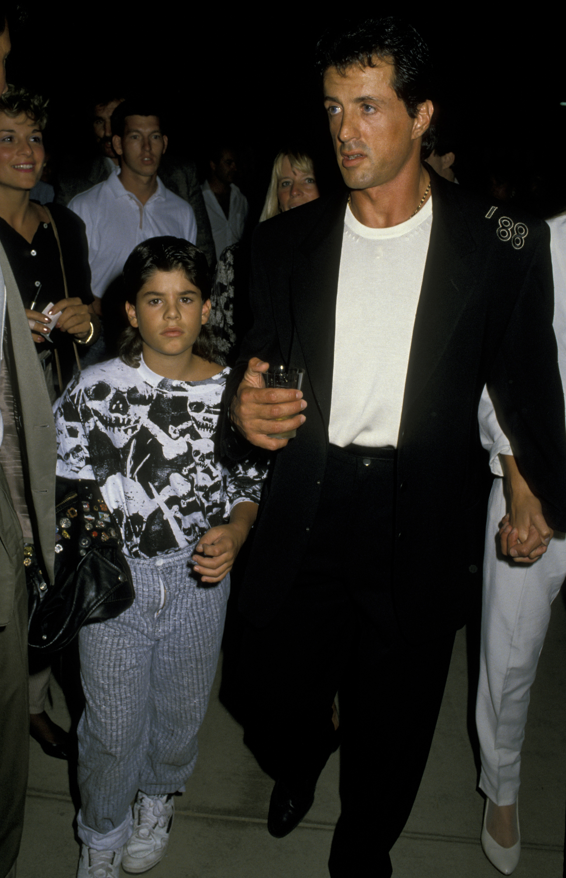 Sage and Sylvester Stallone on August 26, 1988 | Source: Getty Images