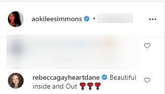 Fan's comment under a picture of Aoki Lee Simmons posted on her Instagram page | Photo: Instagram/aokileesimmons