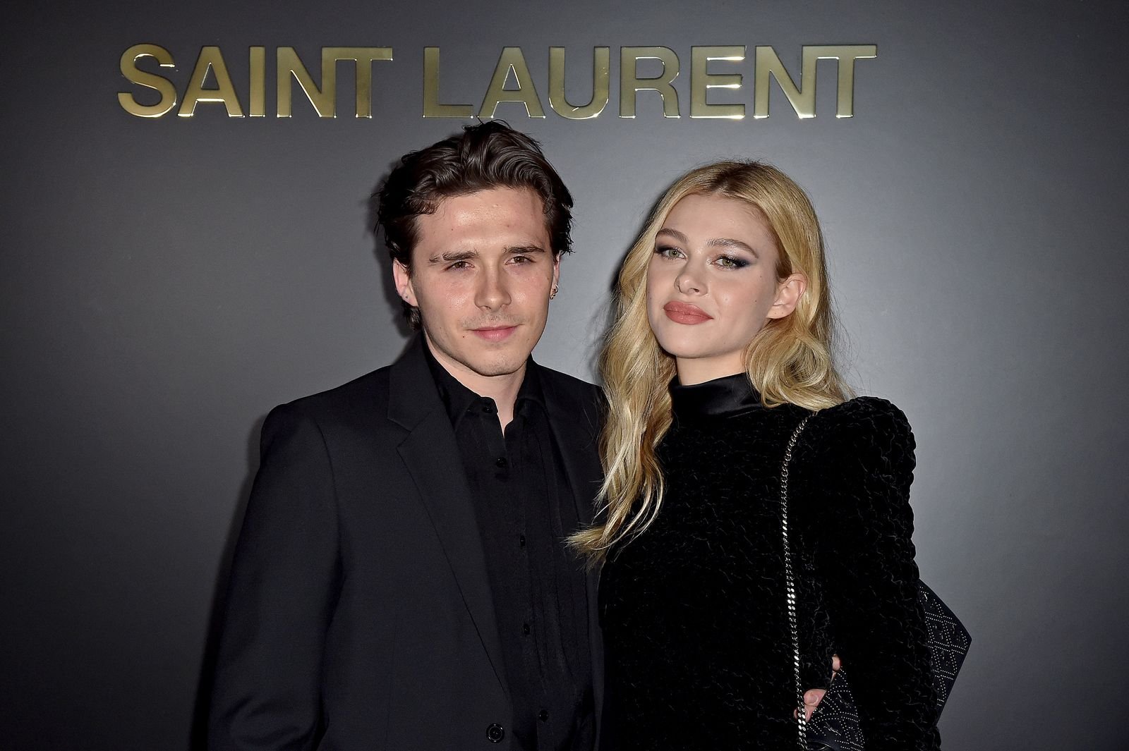 Brooklyn Beckham and Nicola Peltz at a Saint Laurent show for Paris Fashion Week's Womenswear Fall/Winter 2020/2021 on February 25, 2020, in France | Photo: Dominique Charriau/WireImage/Getty Images