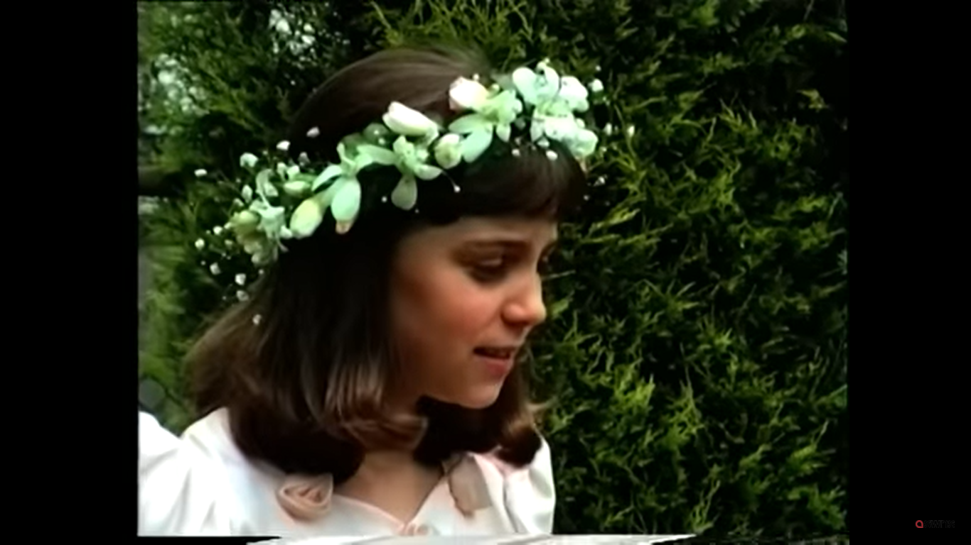 Kate Middleton as a child at her uncle's wedding  | Source: YouTube/SWNS
