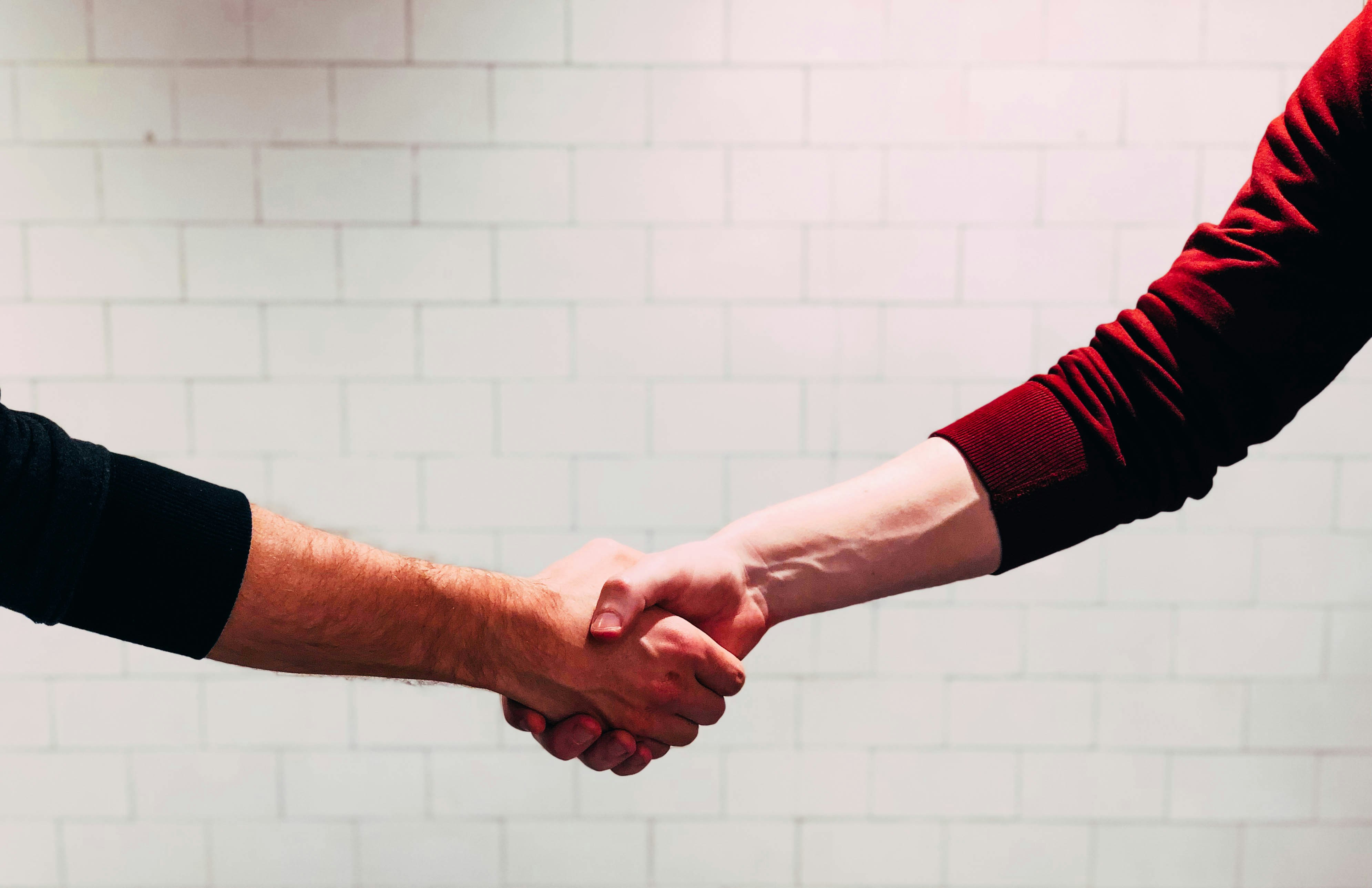 Shaking hands | Source: Unsplash