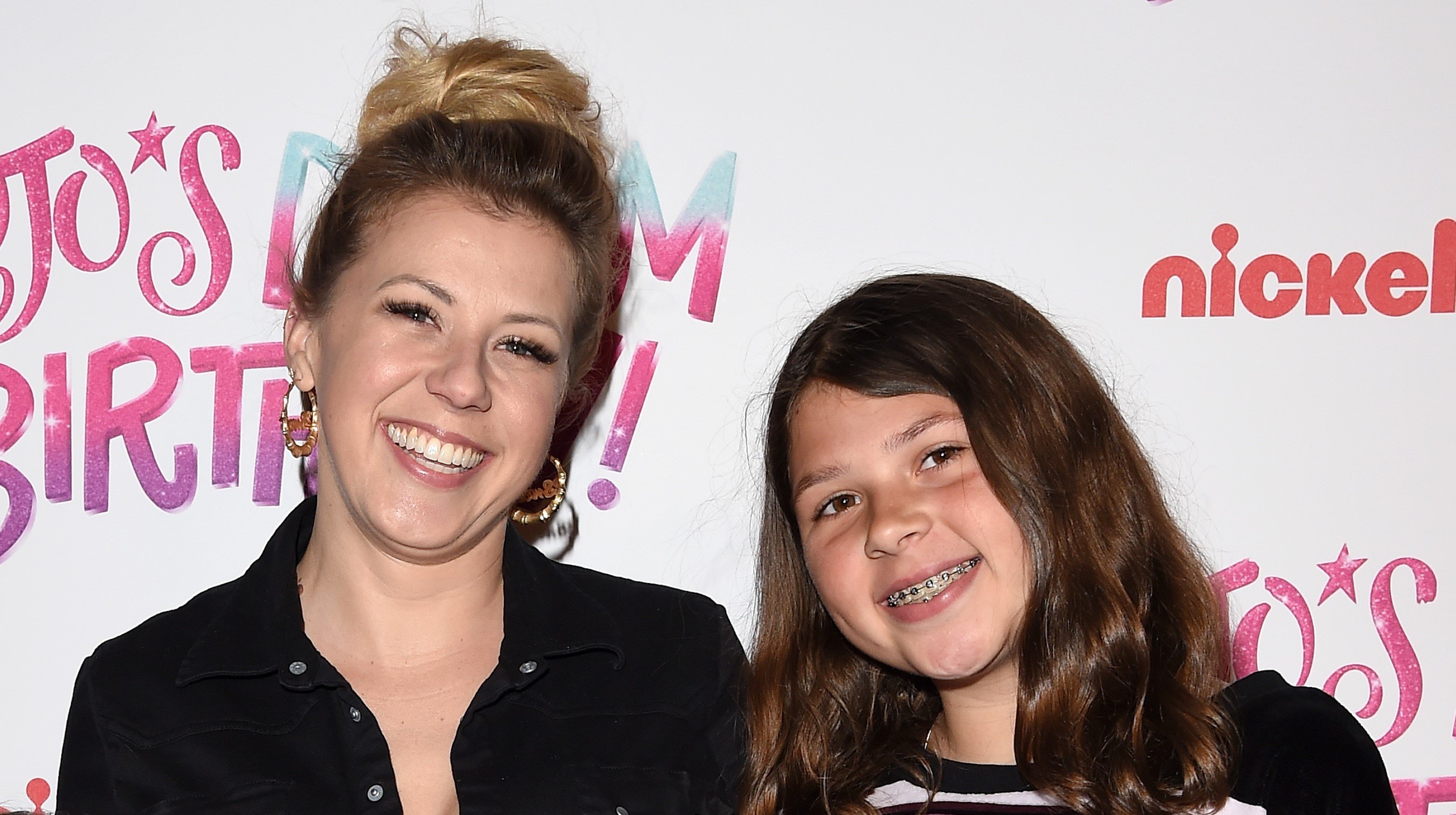 Jodie Sweetin and Zoie Laurel May Herpin at JoJo Siwa's Sweet 16 Birthday celebration in 2019 in Hollywood. | Source: Getty Images