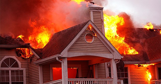 The neighbor's house up the road went up in flames! | Photo: Shutterstock