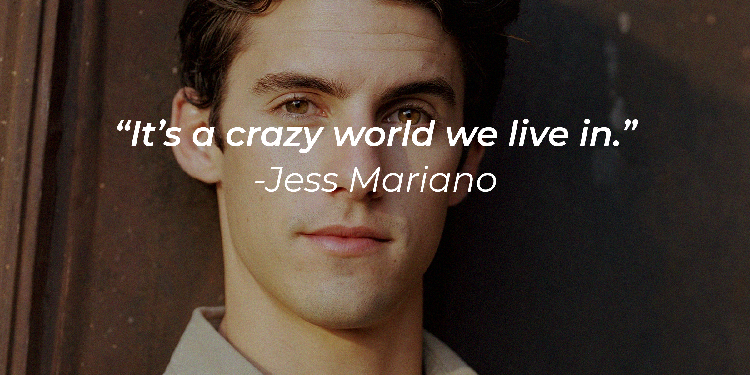 Jess Mariano, with his quote: “It’s a crazy world we live in.” | Source: facebook.com/GilmoreGirls