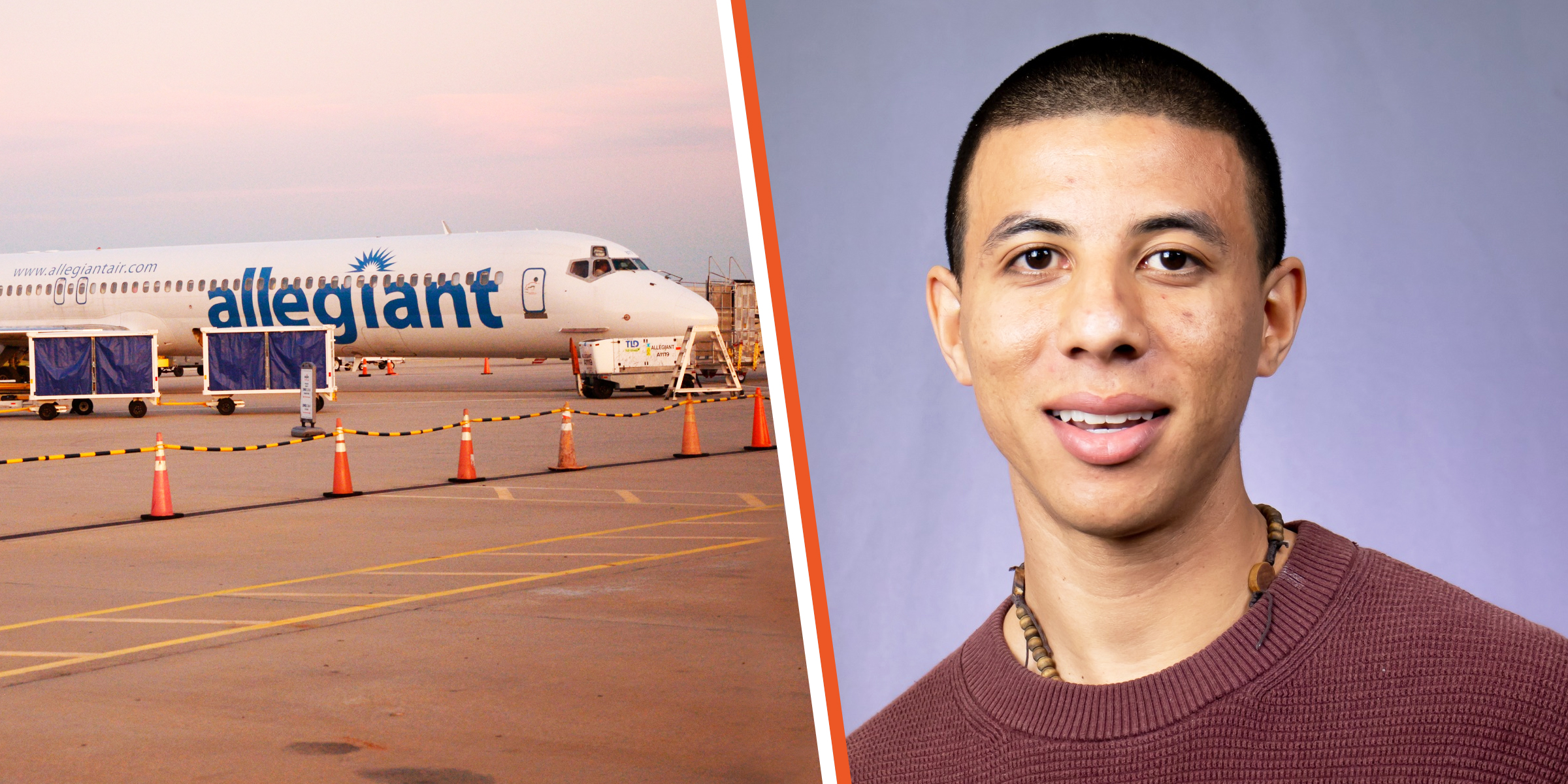 Allegiant plane / Taj Taylor. | Source: Getty Images / instagram.com/taj.maliktaylor
