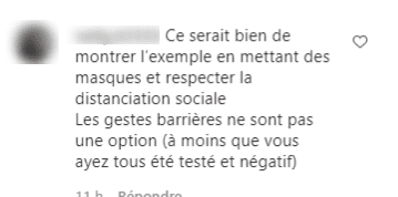 Commentaire d'un internaute sur la photo de Sophie Davant. | Photo : Instagram / sophie_davant