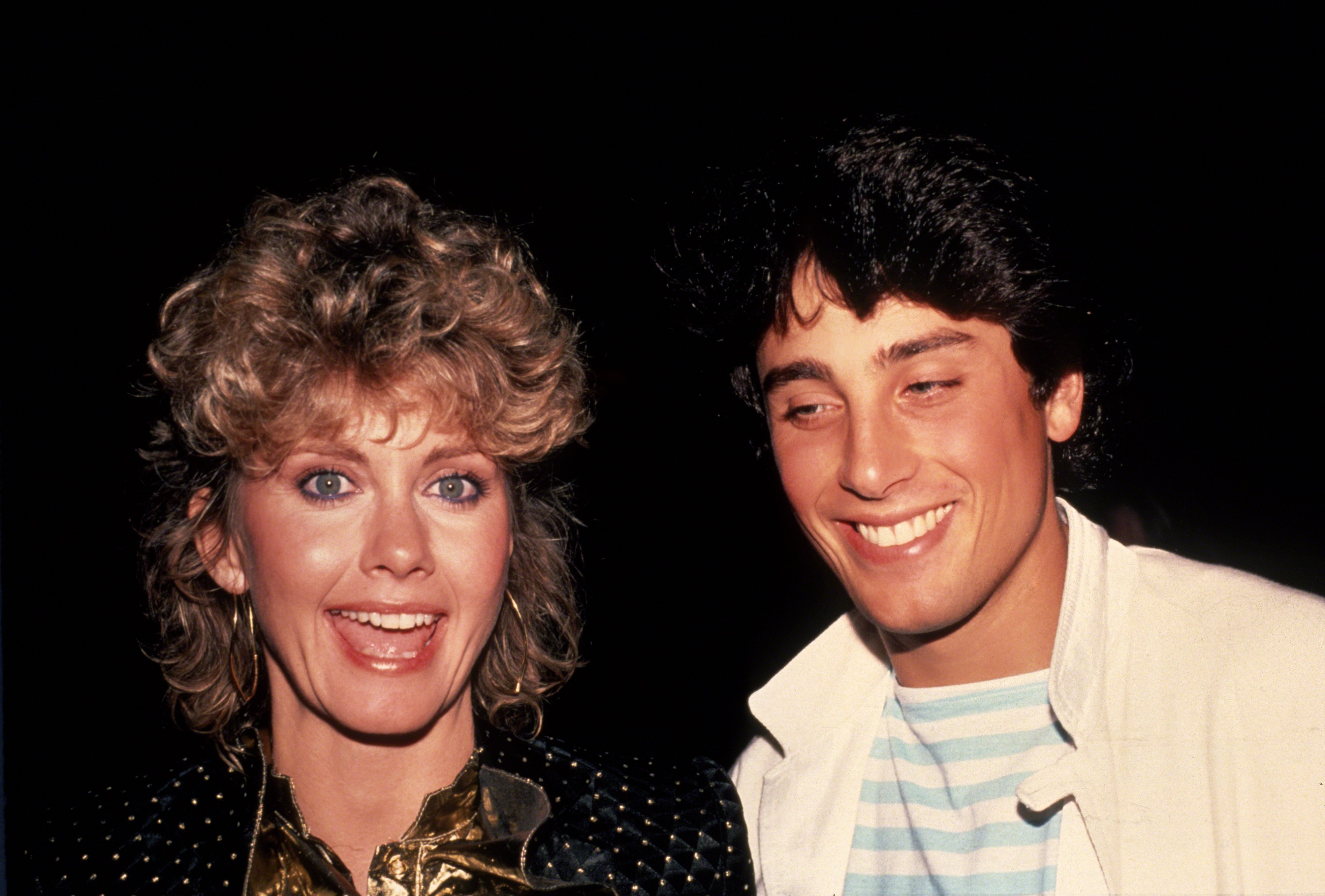 Olivia Newton-John and Matt Lattanzi in 1982 in New York |  Source: Getty Images