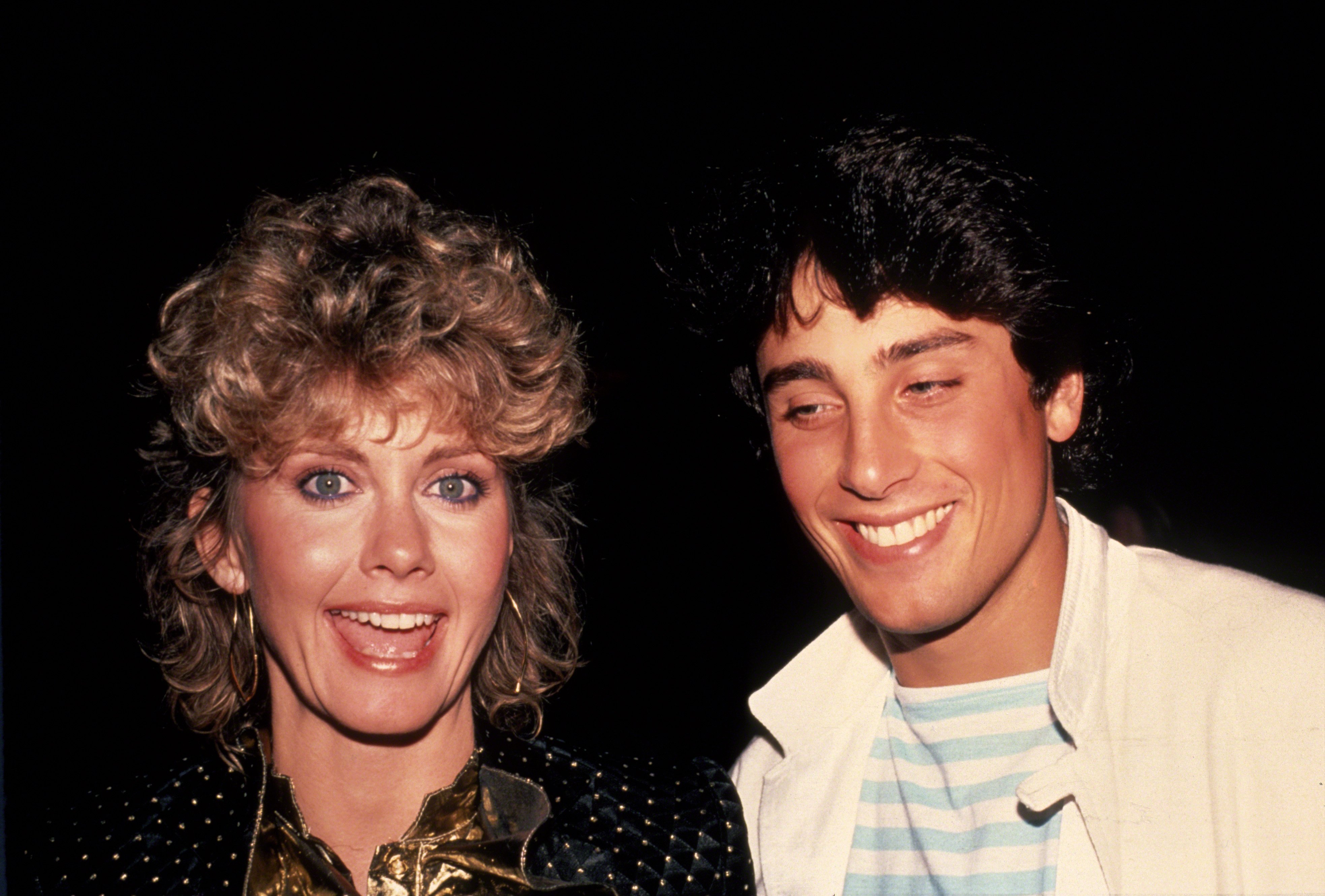 Olivia Newton-John and Matt Lattanzi in 1982 in New York City | Source: Getty Images