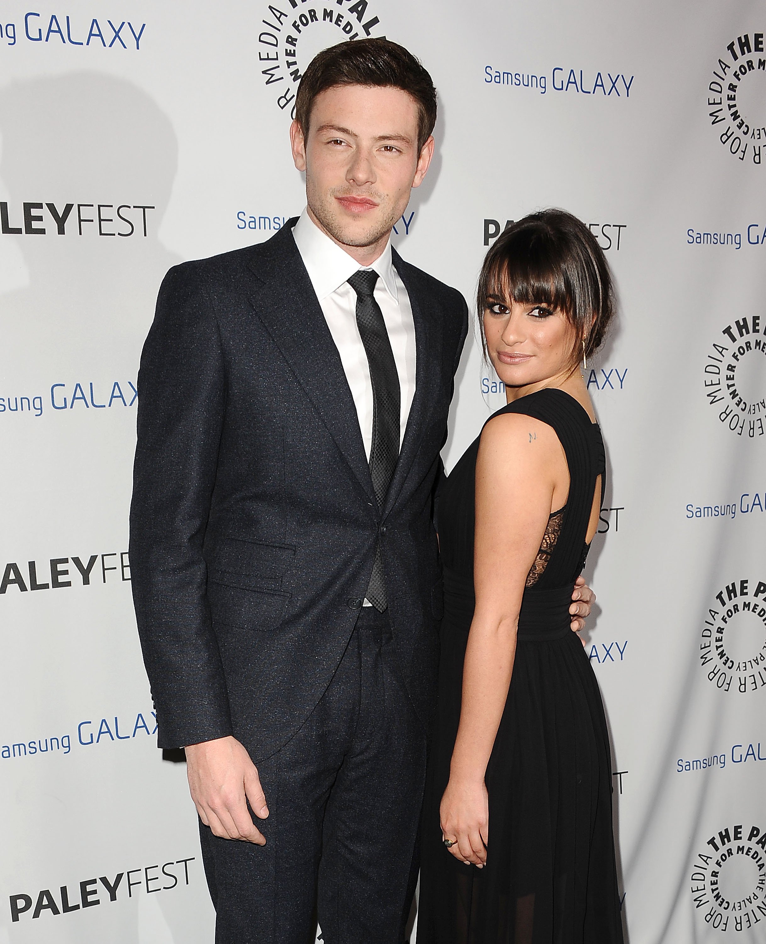 Cory Monteith and Lea Michele attending the PaleyFest Icon Award on February 27, 2013 | Source: Getty Images